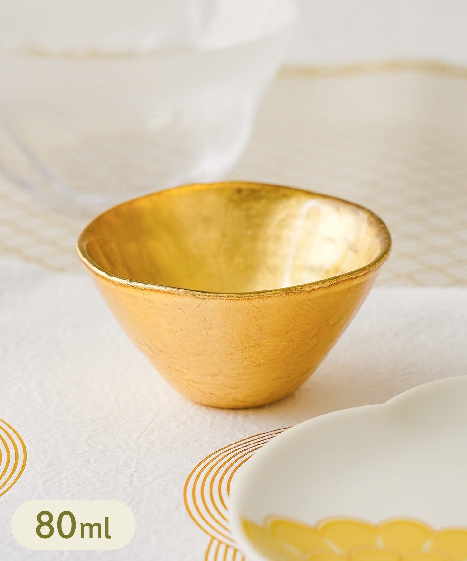 3COINS(スリーコインズ) ガラス小鉢：80ml／お正月