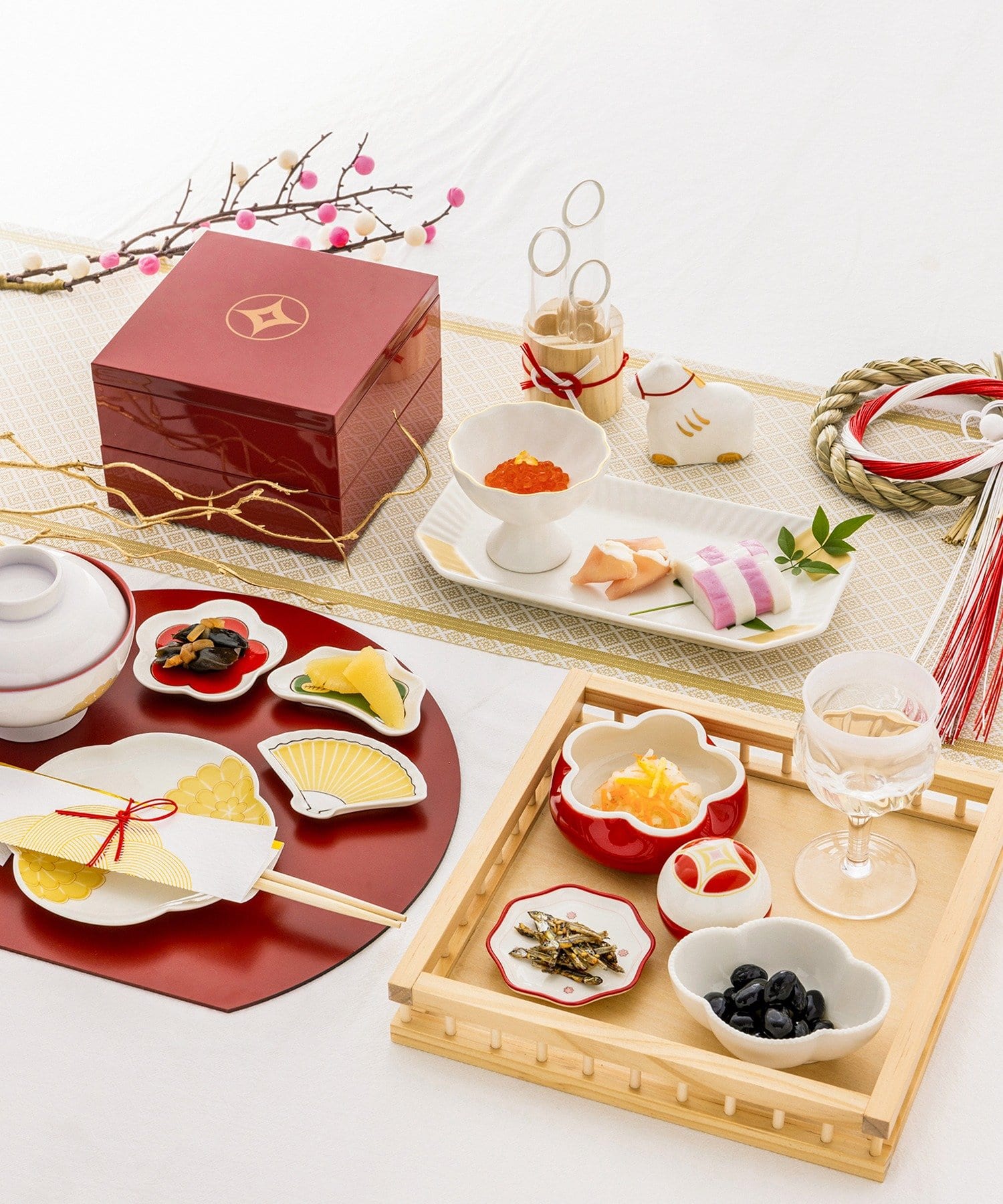 3COINS(スリーコインズ) フェイクフラワー／お正月