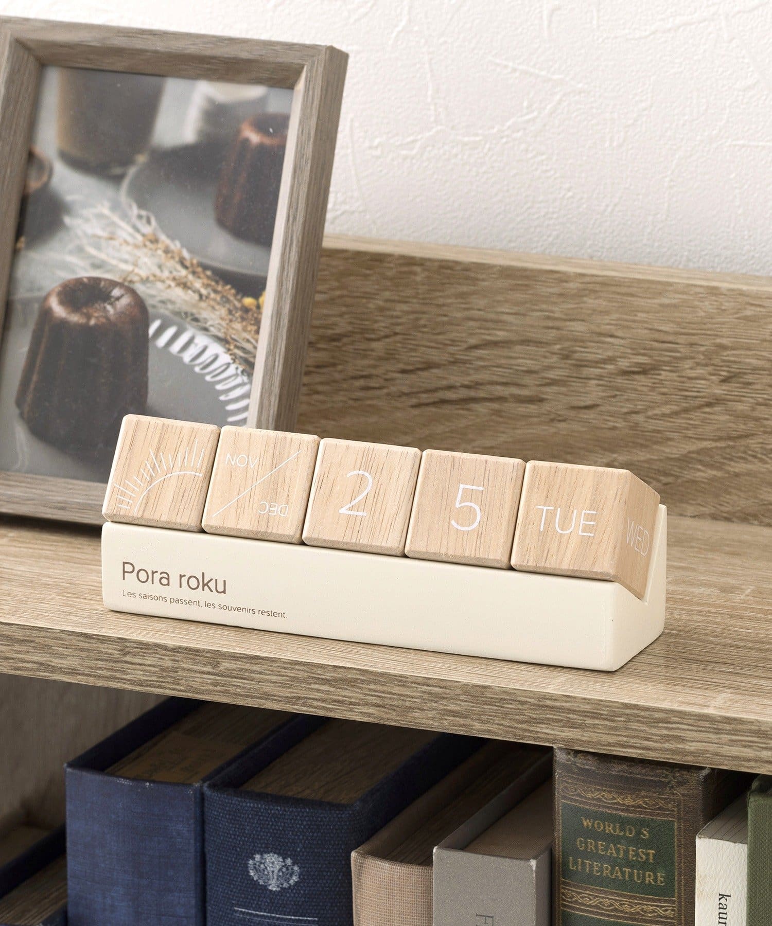 3COINS(スリーコインズ) 木製万年カレンダー