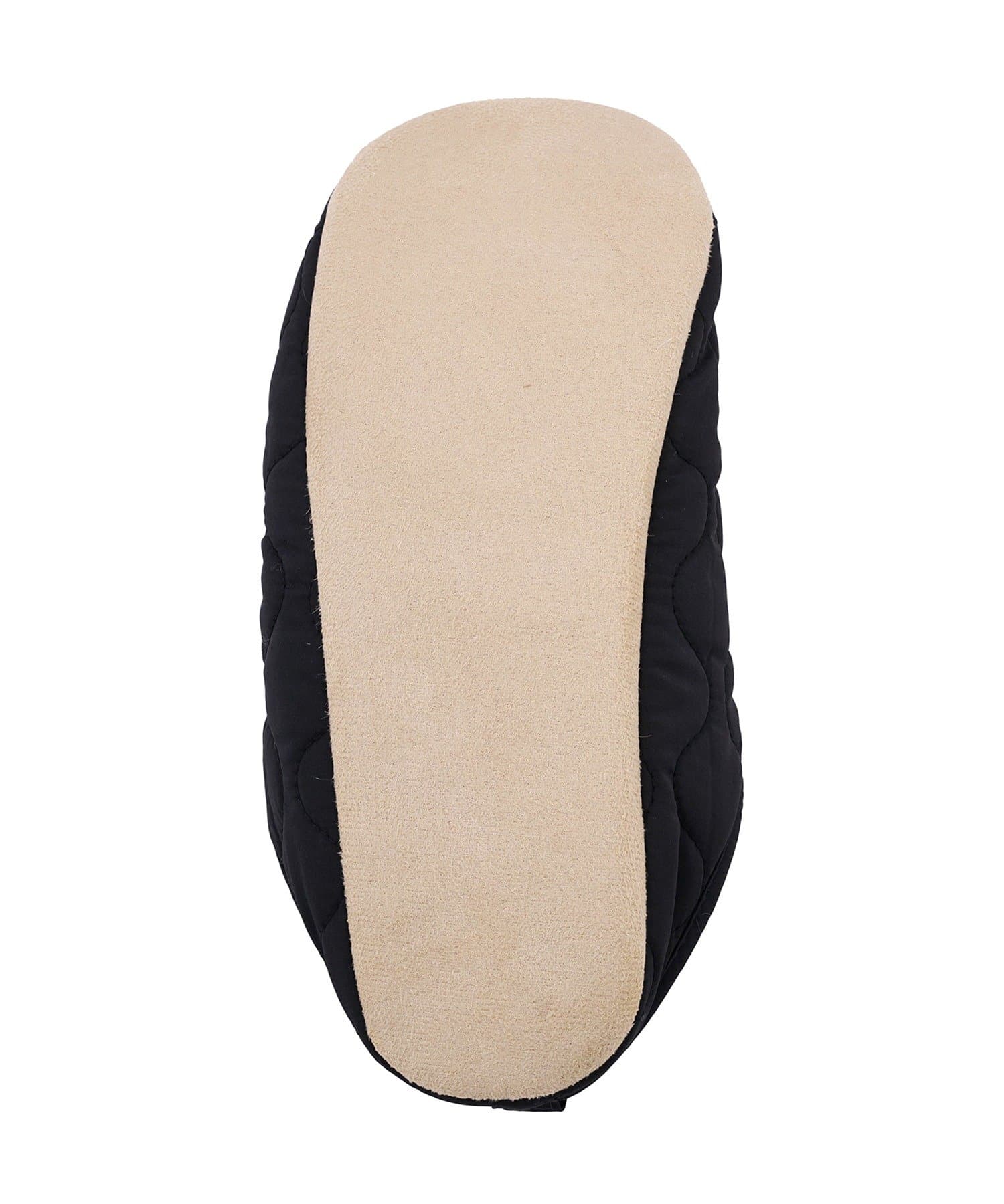 3COINS(スリーコインズ) キルトボアスリッパ：L