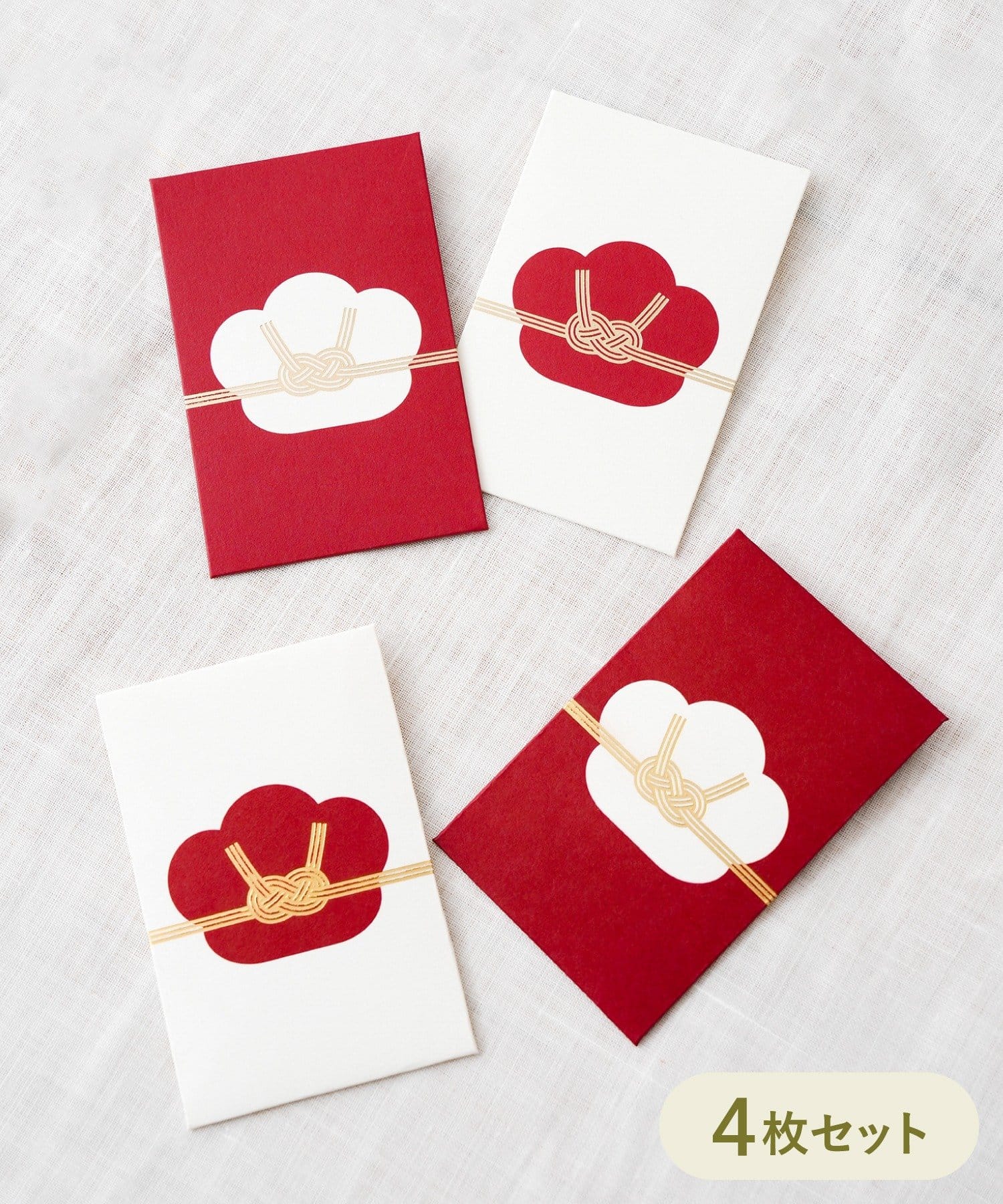 3COINS(スリーコインズ) ポチ袋4枚セット／お正月