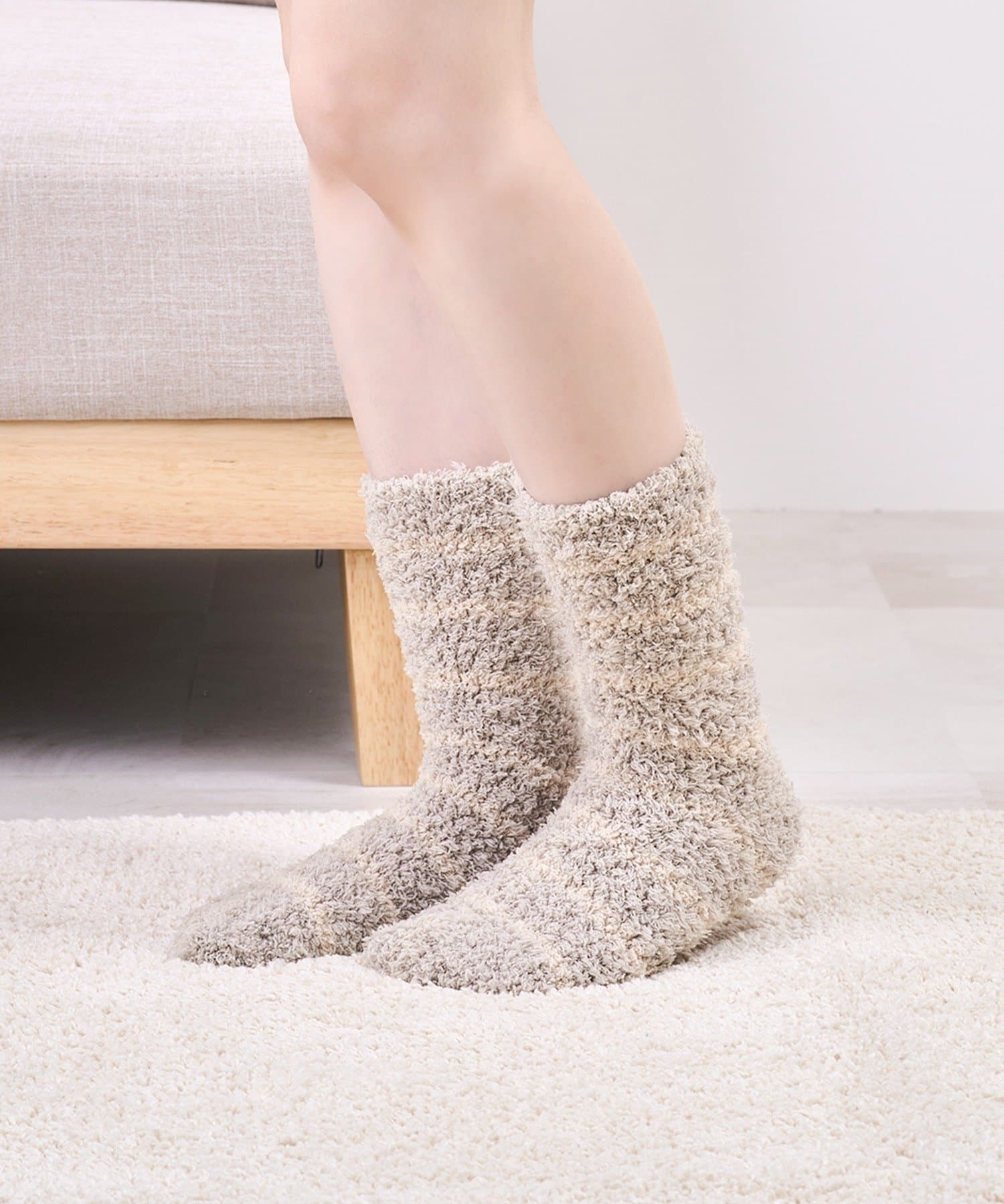 3COINS(スリーコインズ) ぬくもりあったかクルーソックス