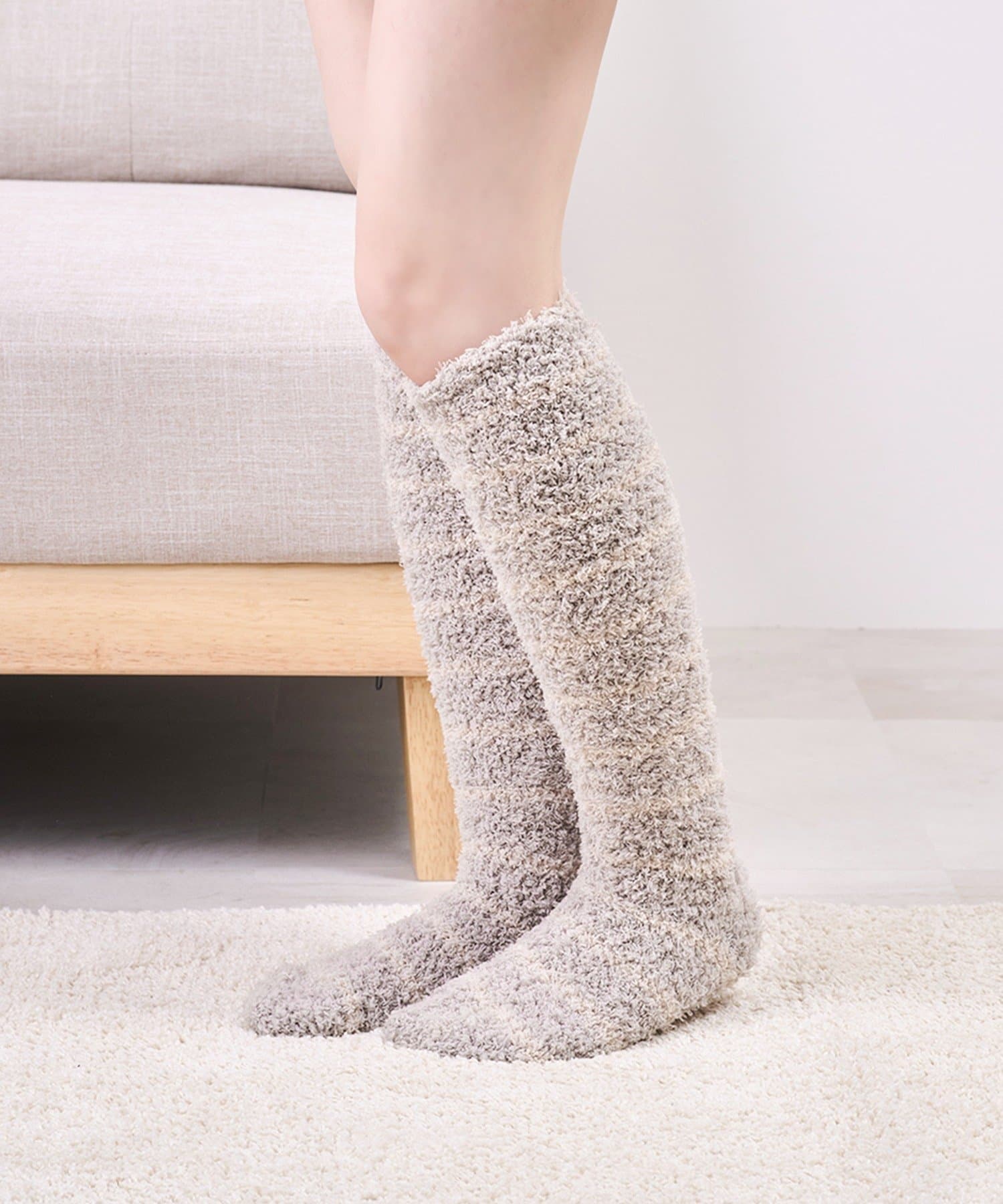 3COINS(スリーコインズ) ぬくもりあったかハイソックス