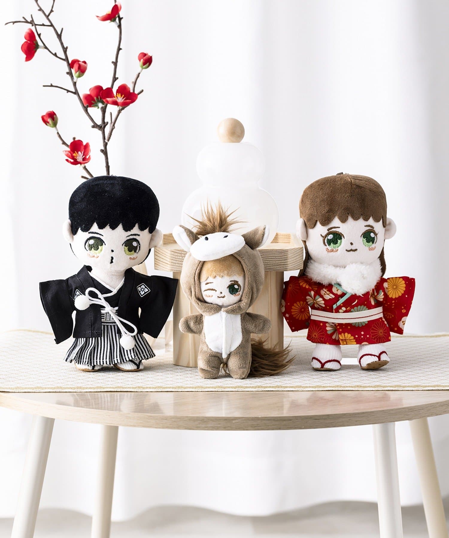 3COINS(スリーコインズ) 推しぬい着物：M／お正月