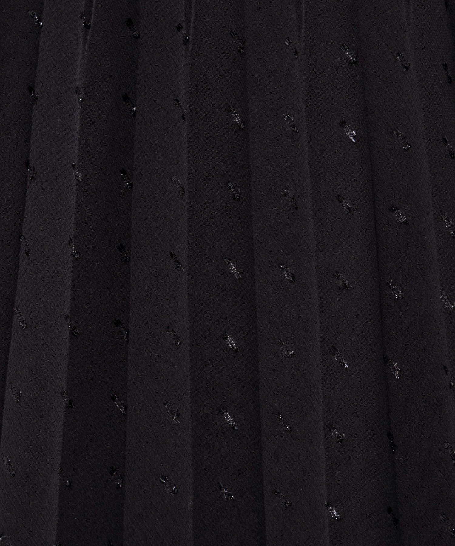 NOLLEY'S(ノーリーズ) ウォッシャブルラメカットドビープリーツスカート