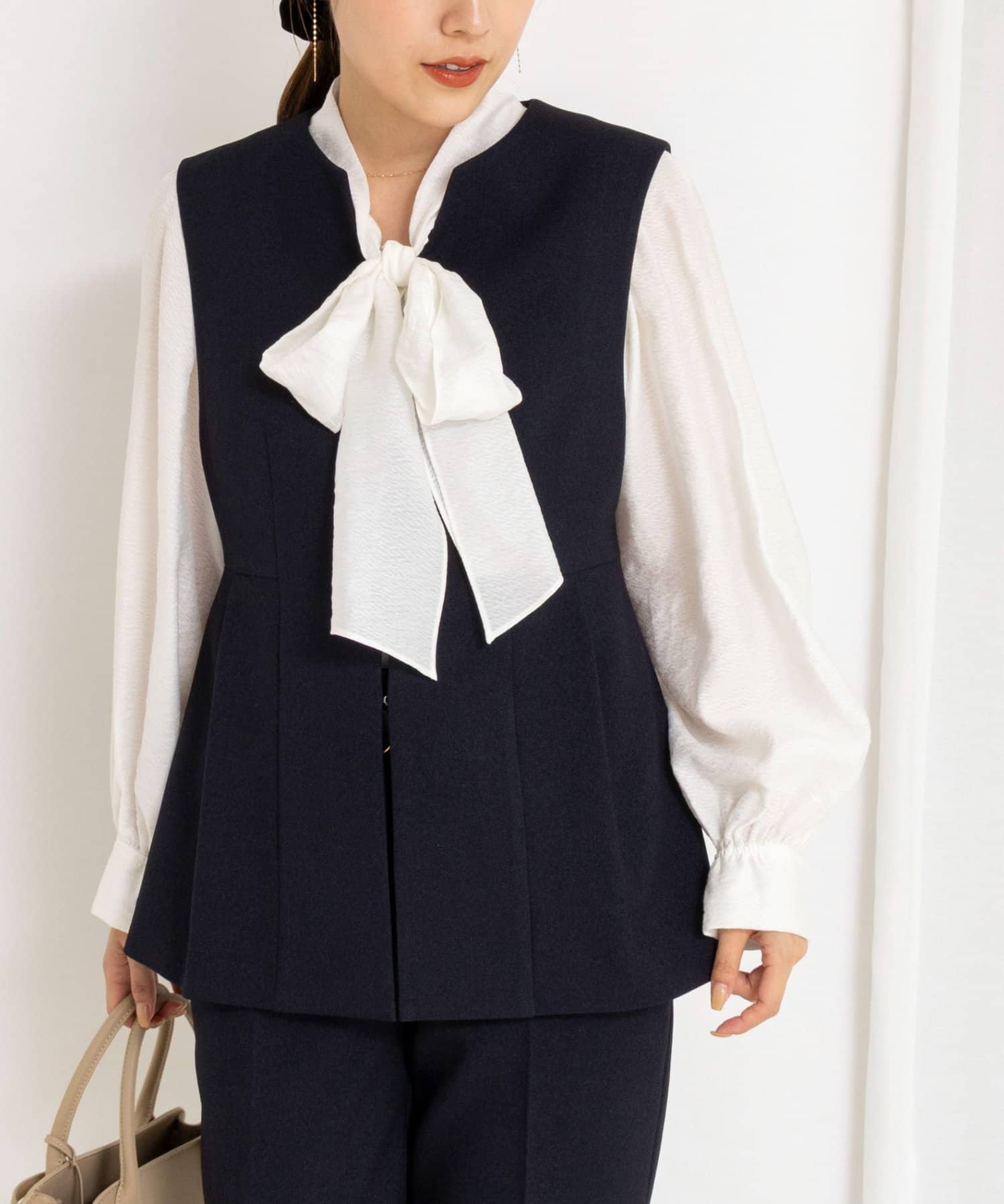 NOLLEY'S(ノーリーズ) 《セットアップ対応》ウォッシャブルサージストレッチジレ