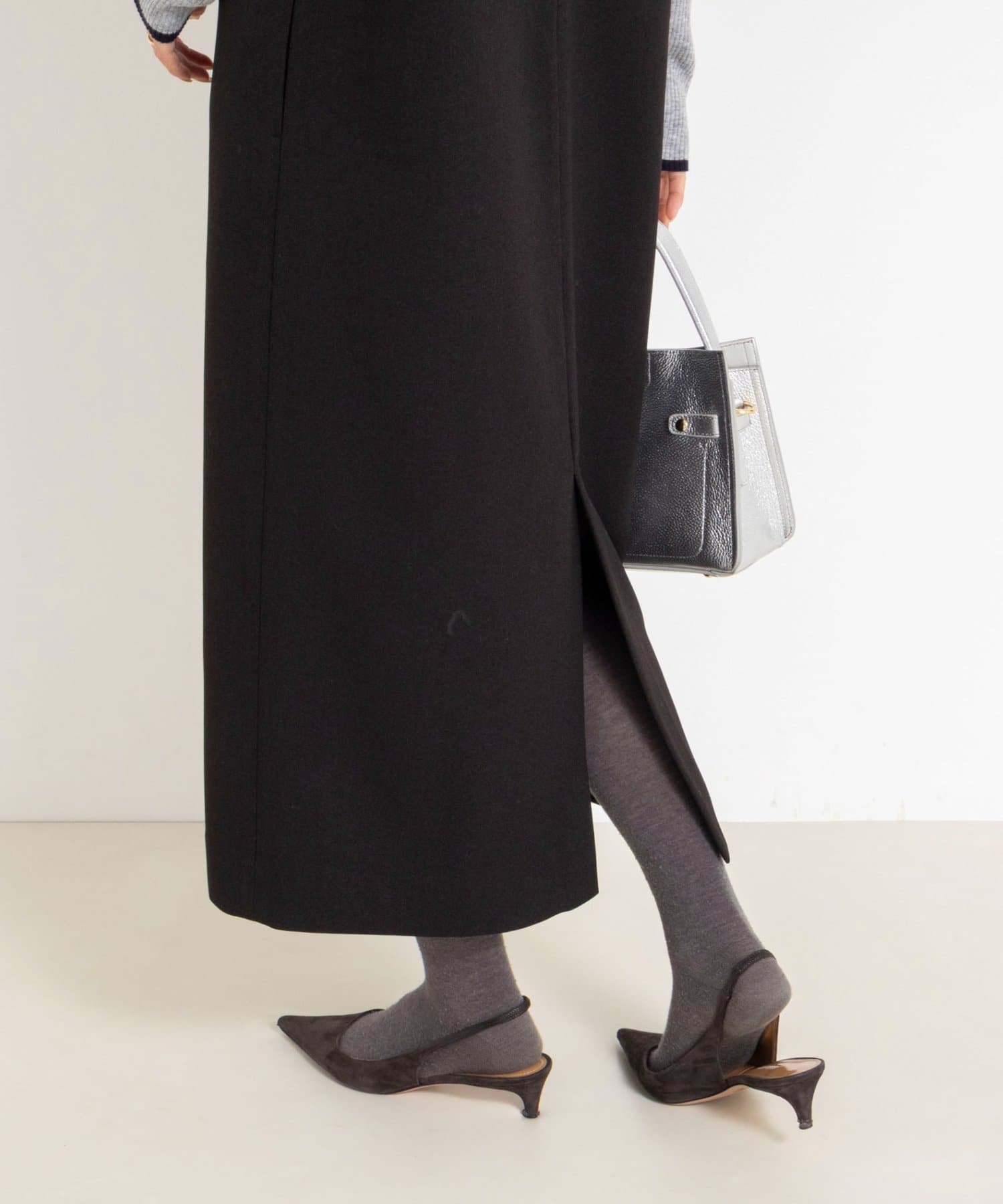 NOLLEY'S(ノーリーズ) ウォッシャブルフラノ風ジャンパーワンピース