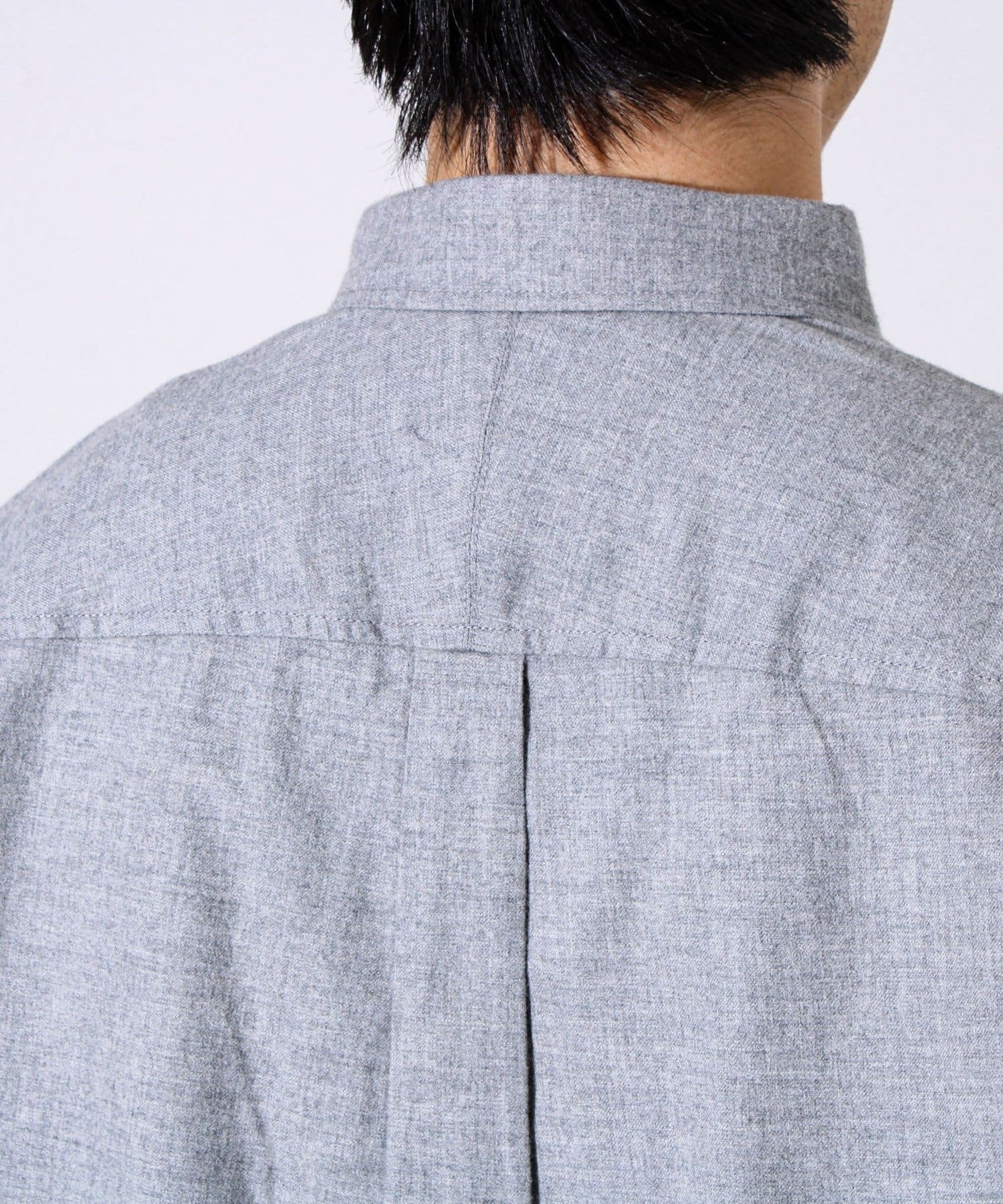 FREDY & GLOSTER(フレディ アンド グロスター) 【ビジカジ対応】ニットテープ ボタンダウンネルシャツ