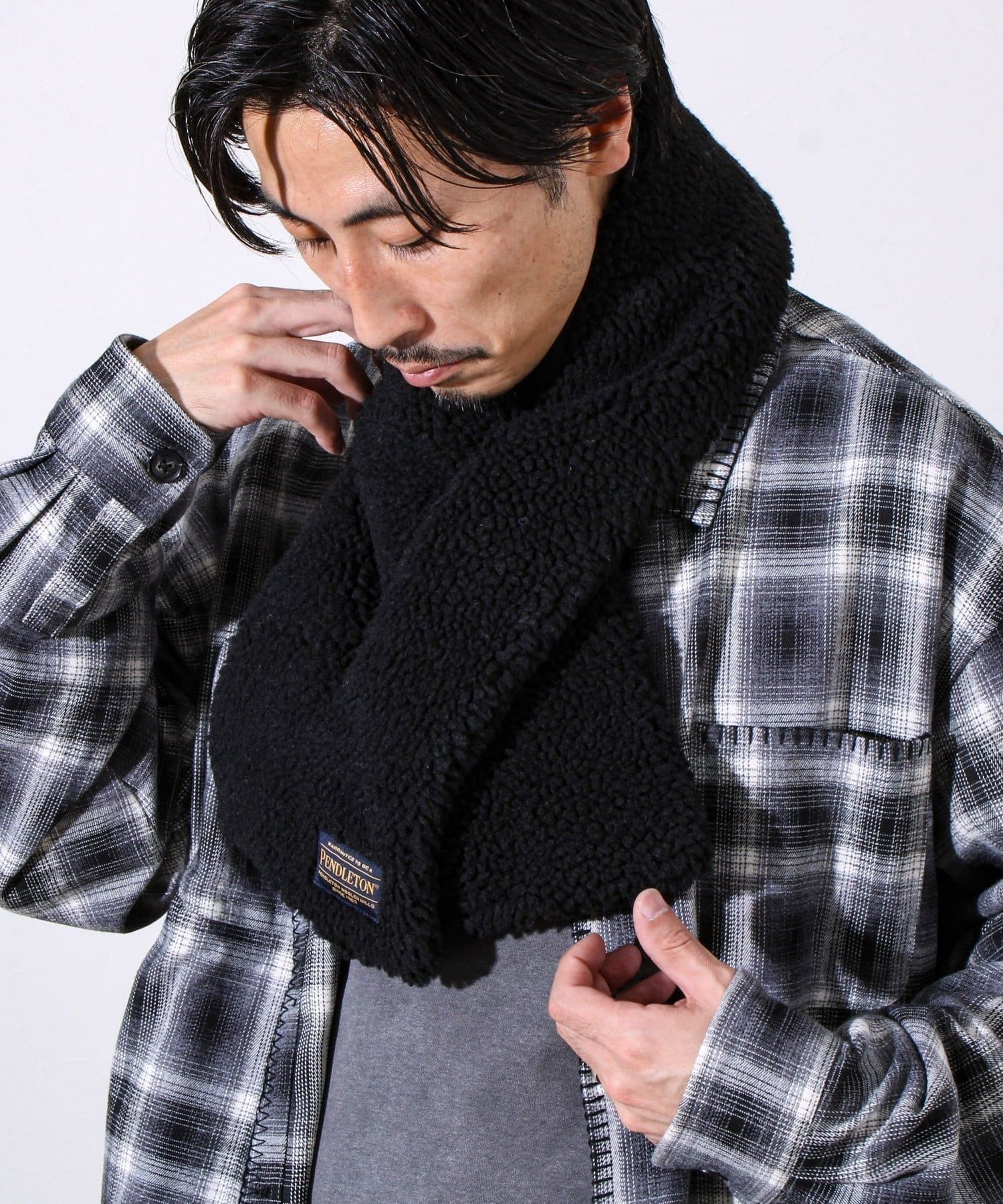 FREDY & GLOSTER(フレディ アンド グロスター) 【PENDLETON】別注 HARDING 差し込みボアマフラー