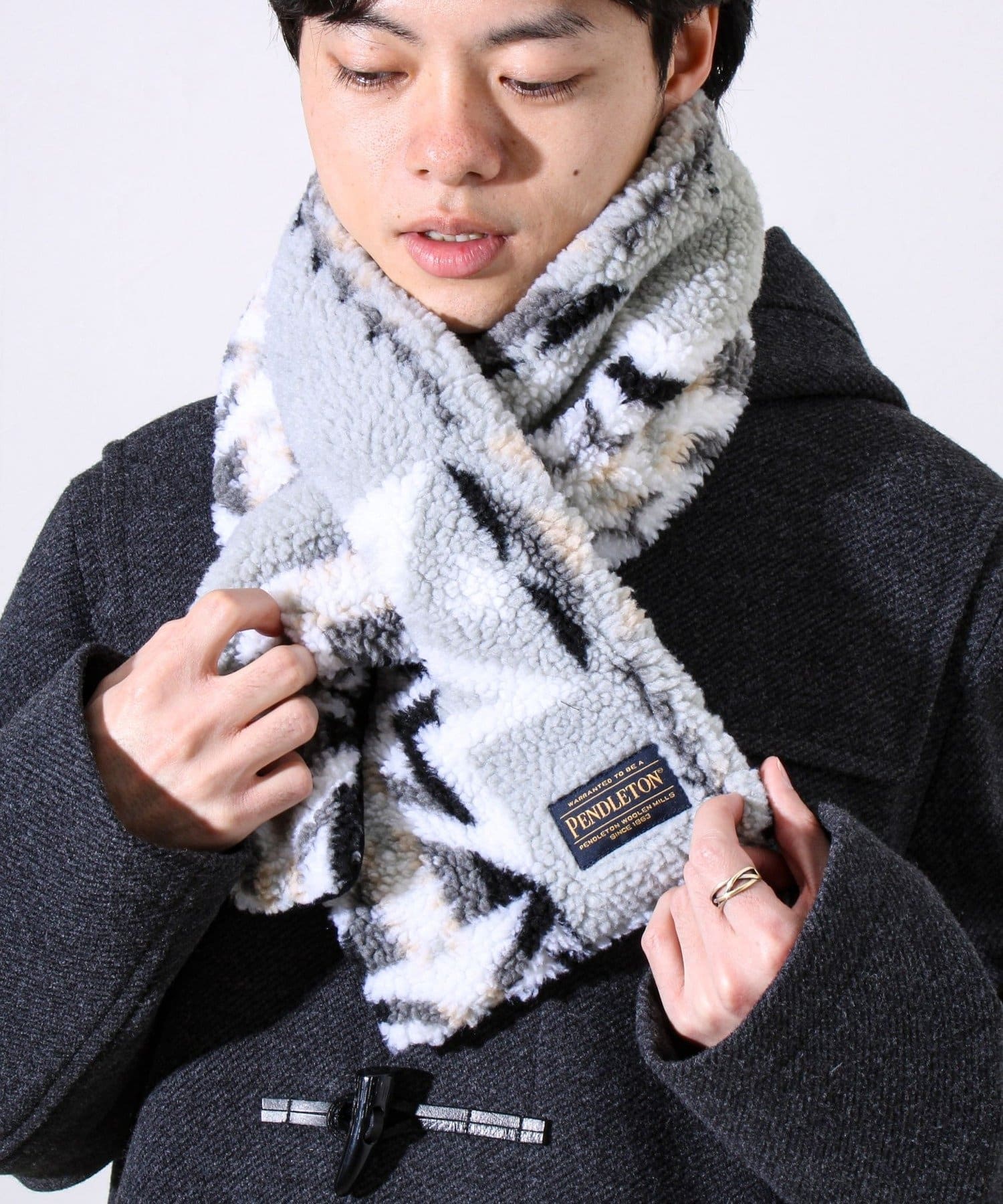 FREDY & GLOSTER(フレディ アンド グロスター) 【PENDLETON】別注 HARDING 差し込みボアマフラー