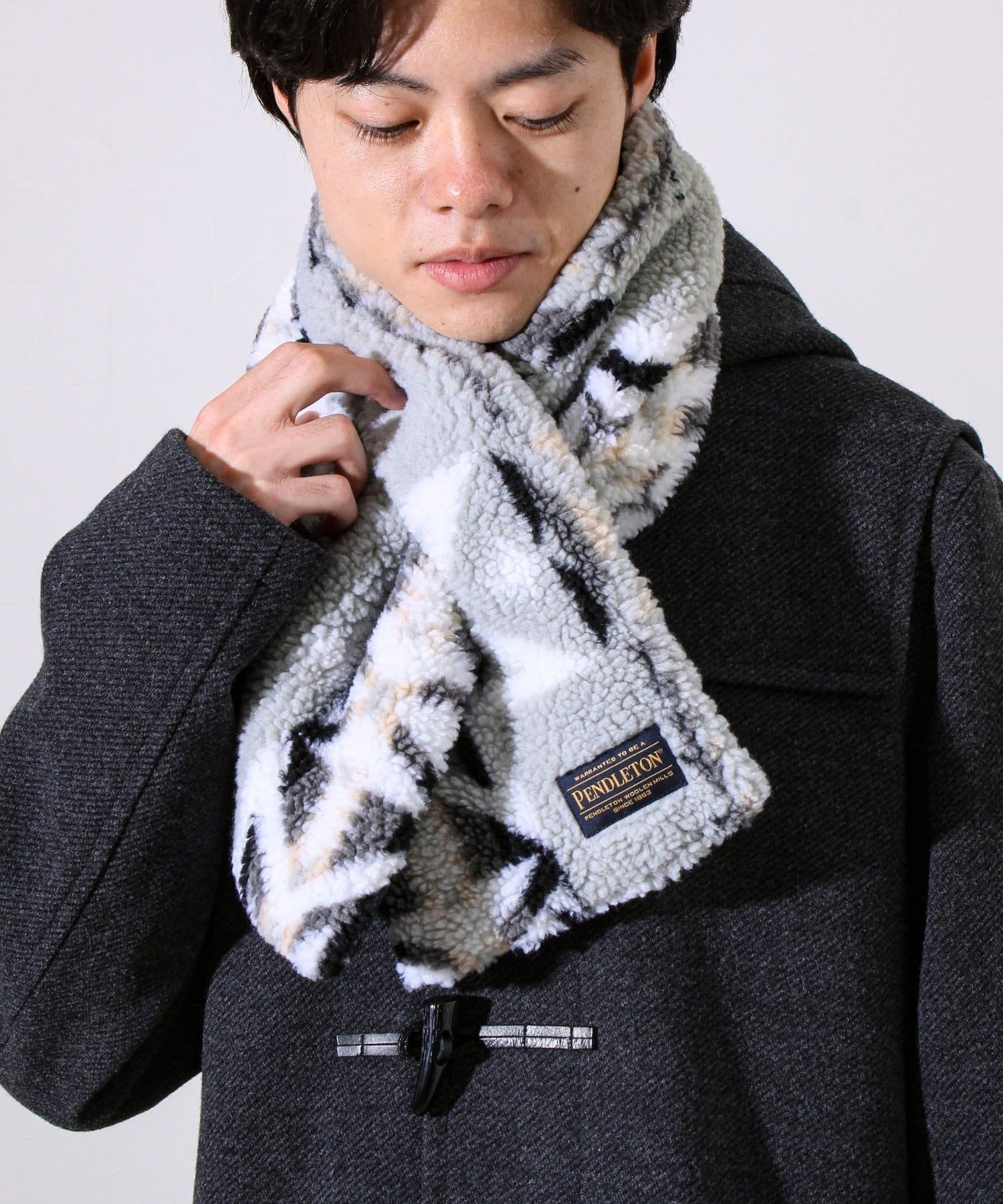 FREDY & GLOSTER(フレディ アンド グロスター) 【PENDLETON】別注 HARDING 差し込みボアマフラー