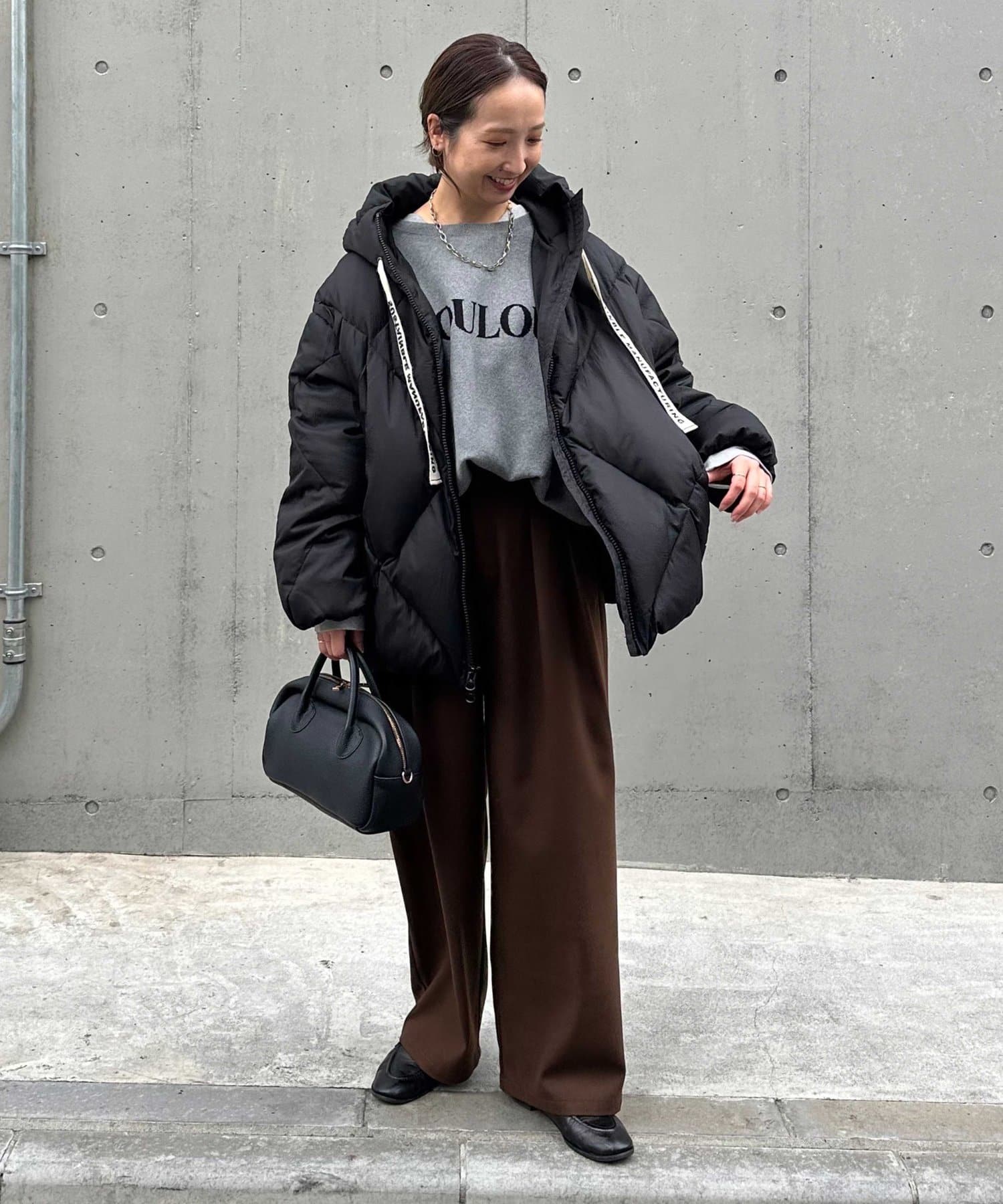 PUAL CE CIN(ピュアルセシン) リサイクルダウンジップアップフードジャケット