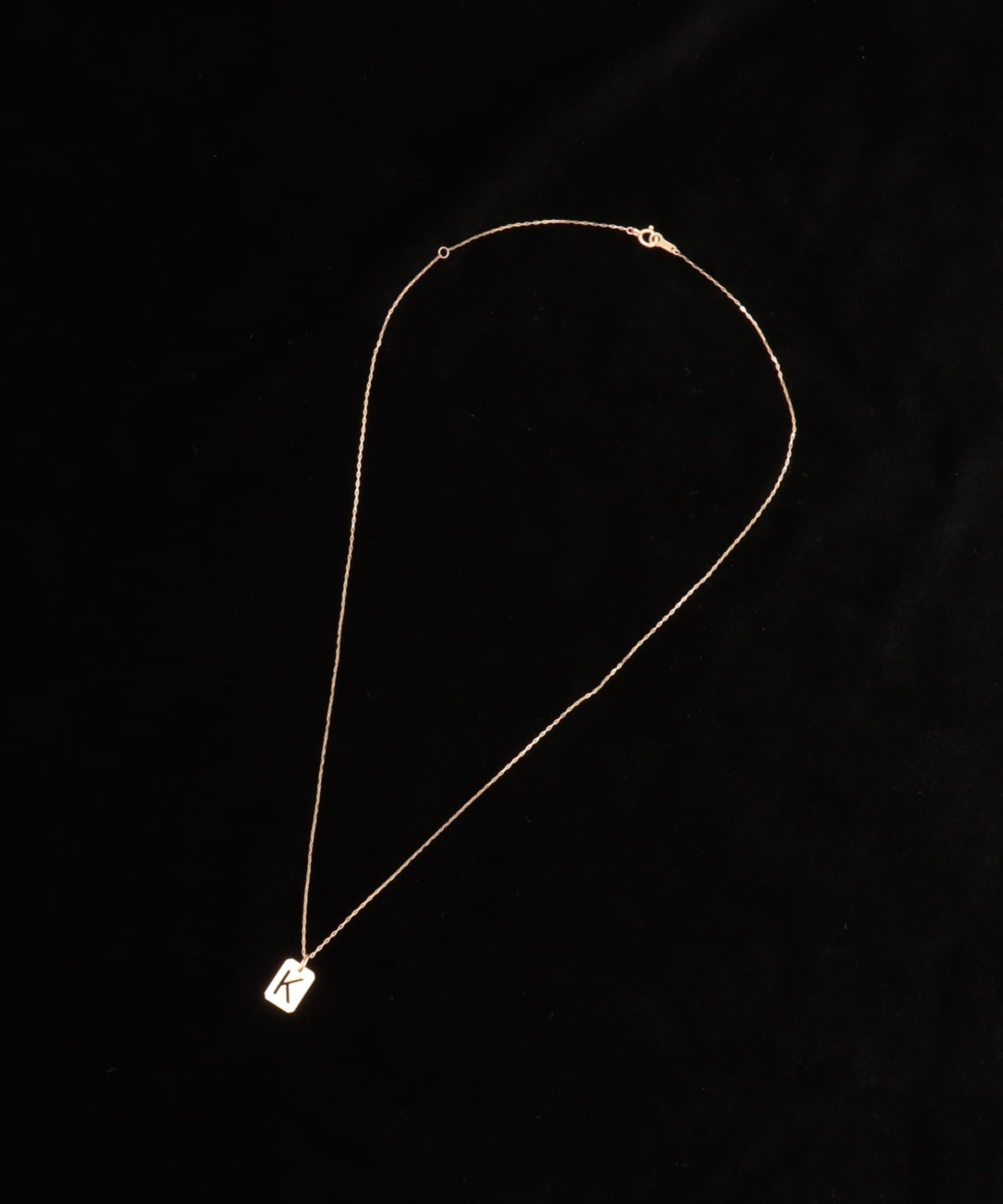 NOLLEY'S(ノーリーズ) 【grace grace/グラスグラス】10KイニシャルプレートNL-K