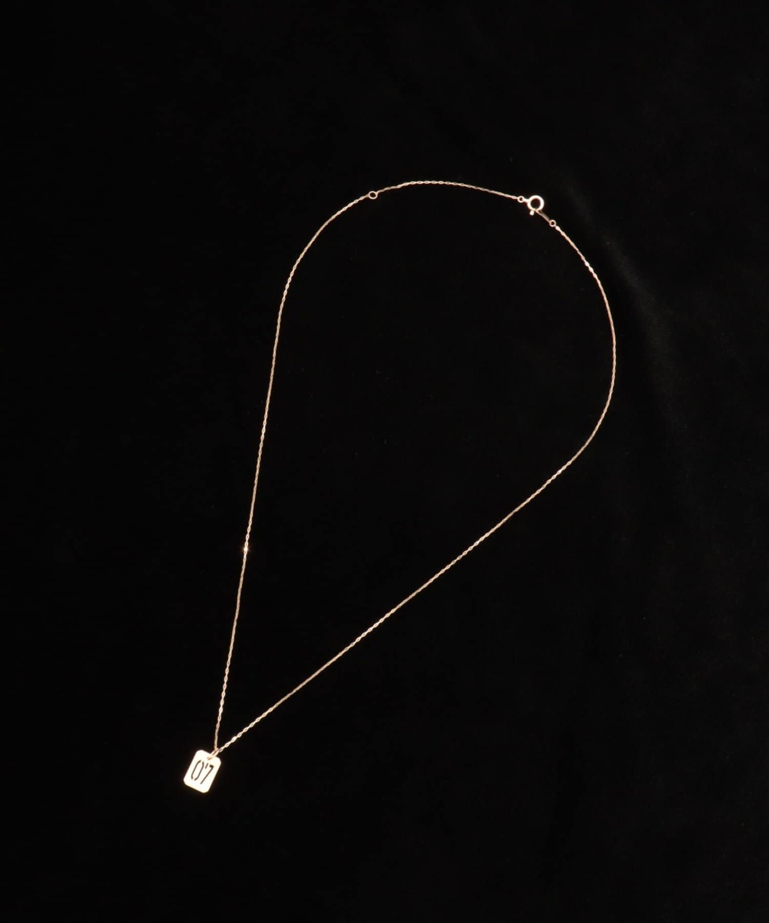 NOLLEY'S(ノーリーズ) 【grace grace/グラスグラス】10KイニシャルプレートNL-07