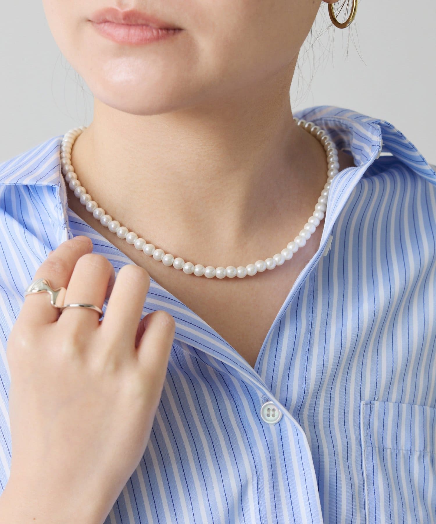 COLLAGE GALLARDAGALANTE(コラージュ ガリャルダガランテ) 【PAPILLONNER/パピヨネ】パール2WAYネックレス/セレモニー