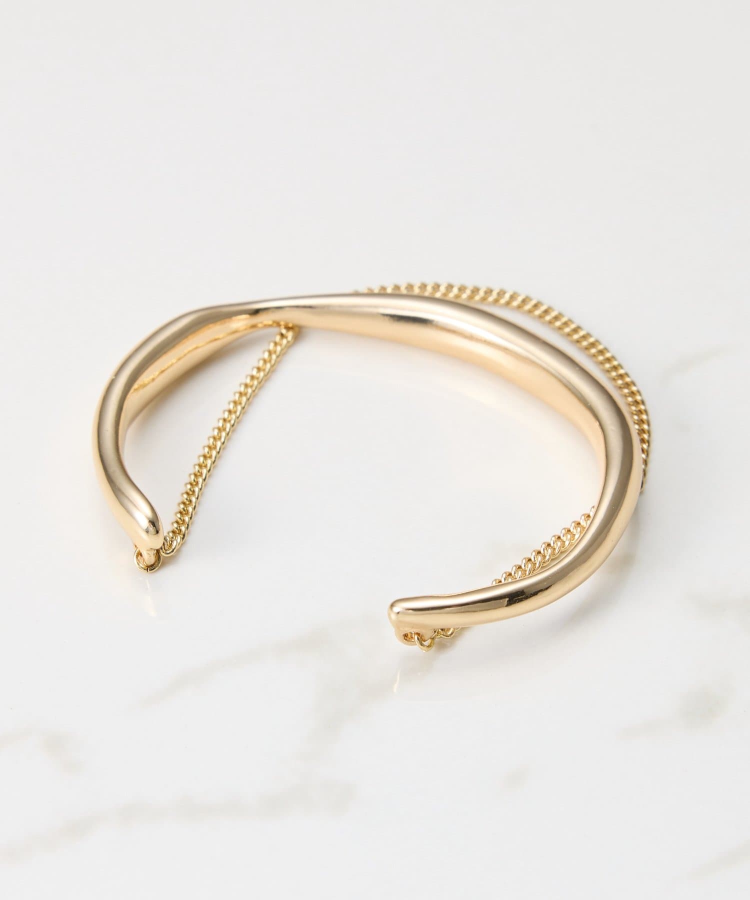 COLLAGE GALLARDAGALANTE(コラージュ ガリャルダガランテ) 【PAPILLONNER/パピヨネ】チェーンレイヤードバングル