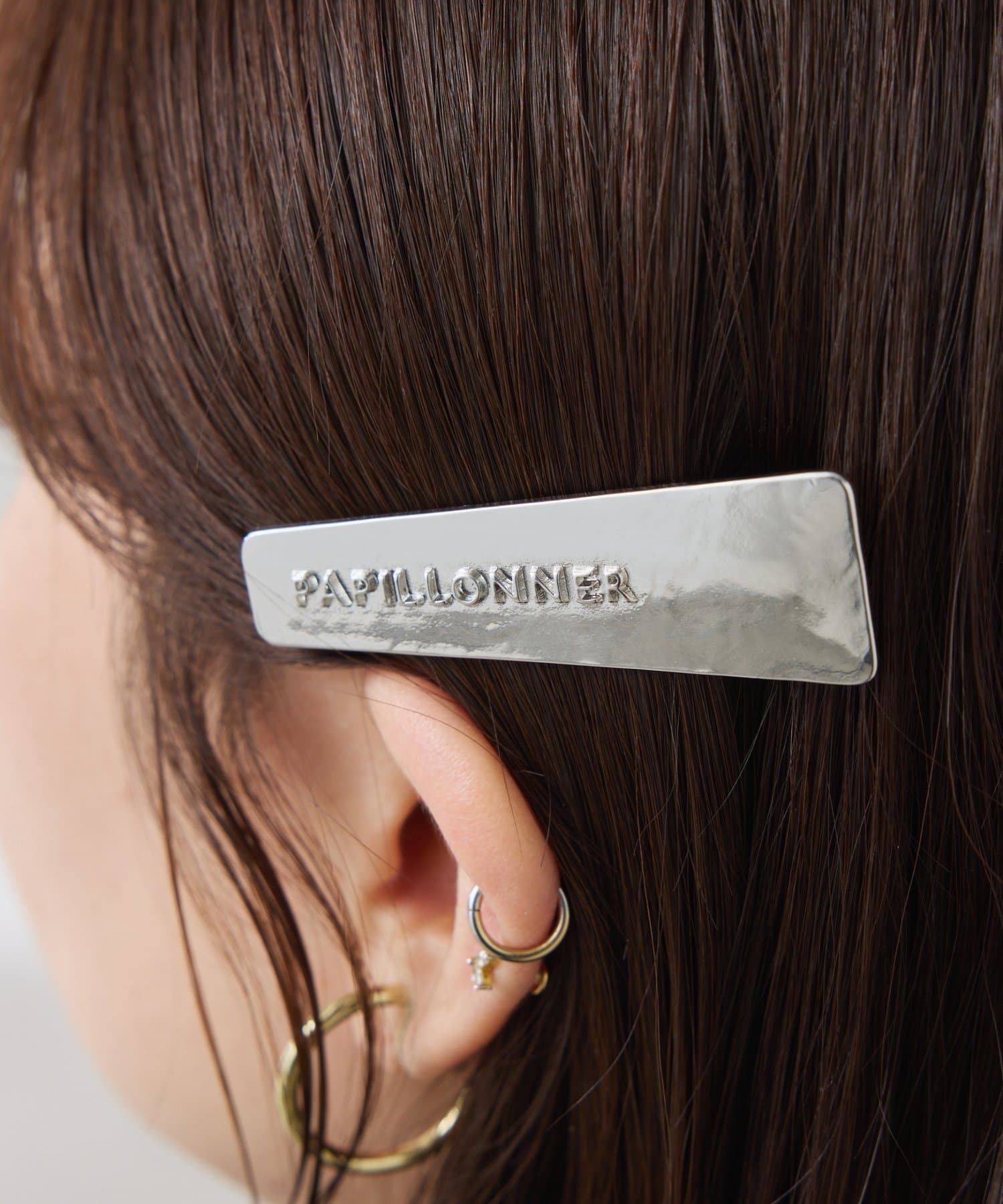 COLLAGE GALLARDAGALANTE(コラージュ ガリャルダガランテ) 【PAPILLONNER/パピヨネ】メタルロゴ入りヘアクリップ