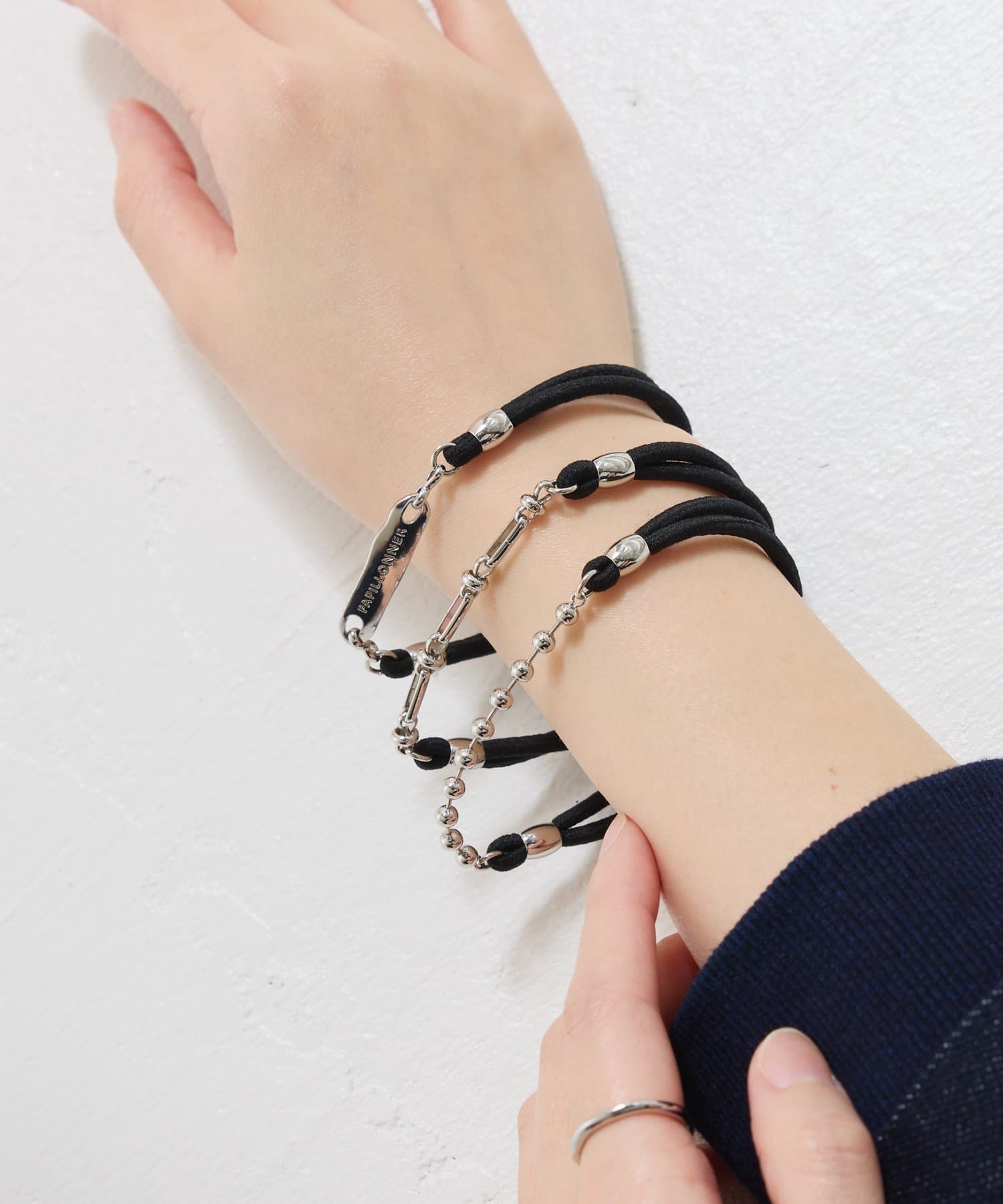 COLLAGE GALLARDAGALANTE(コラージュ ガリャルダガランテ) 【PAPILLONNER/パピヨネ】3本セットヘアブレスレット