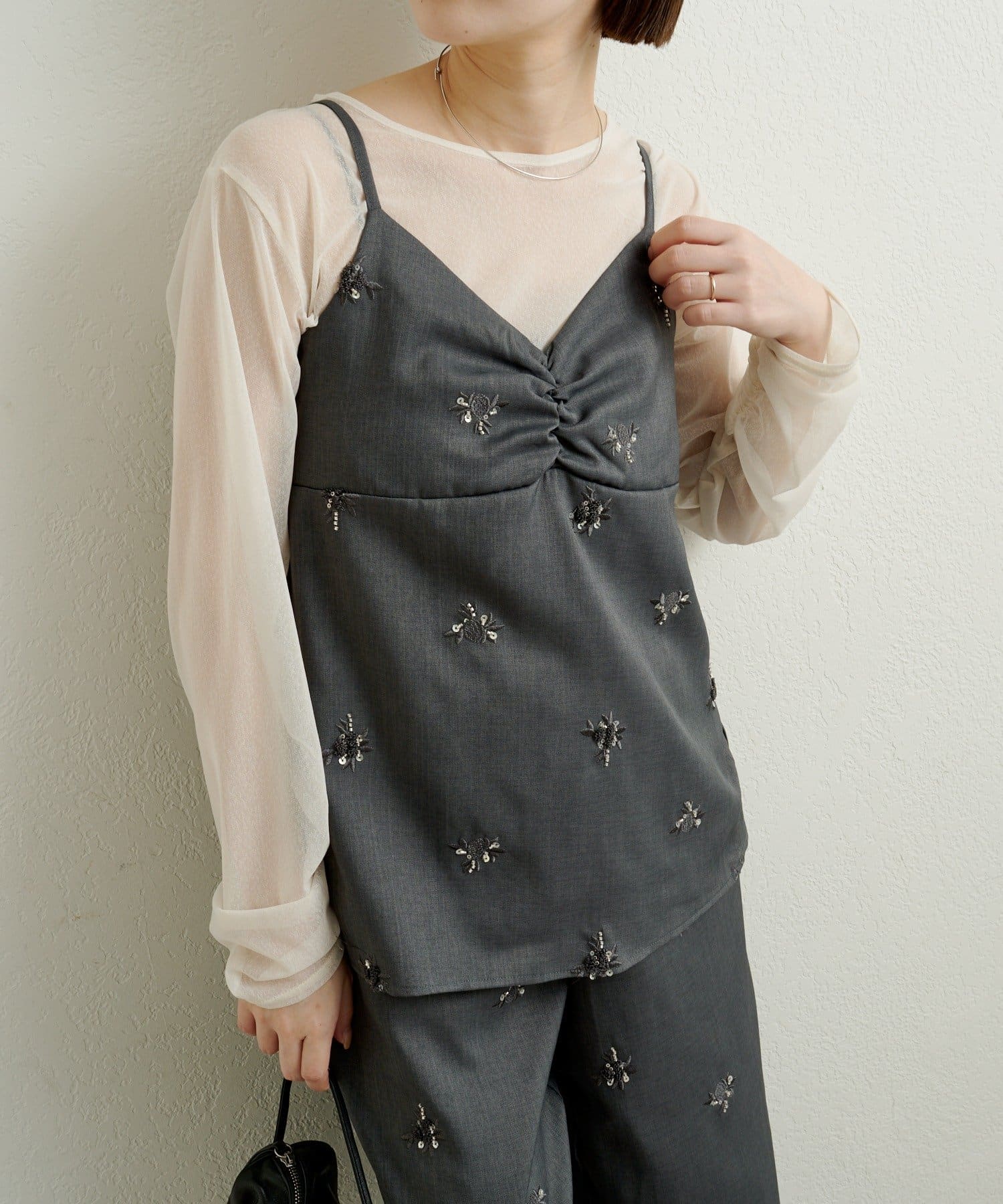 Omekashi(オメカシ) ビジューキャミソール