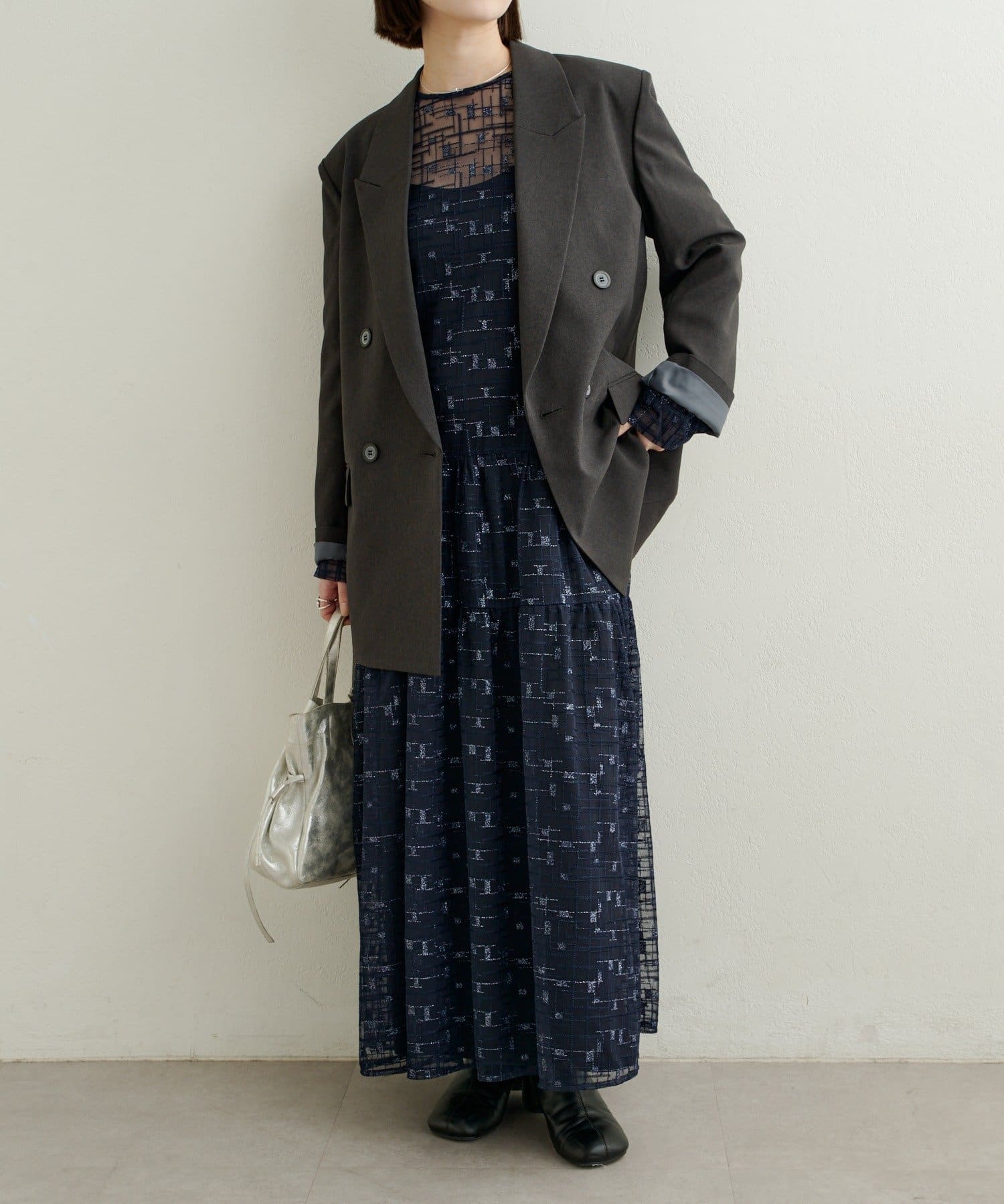 Omekashi(オメカシ) シアーティアードワンピース