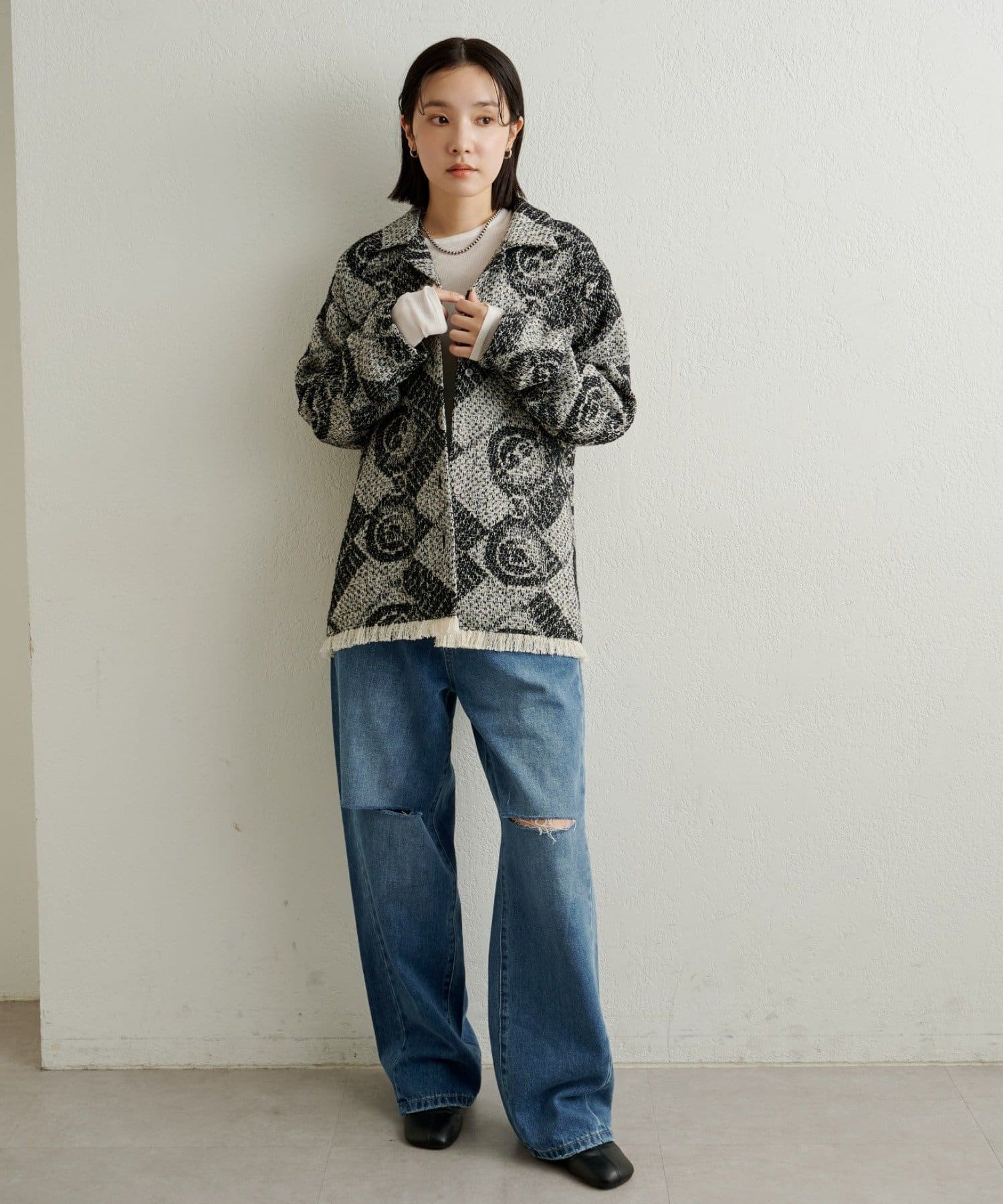 Omekashi(オメカシ) ツイードシャツ