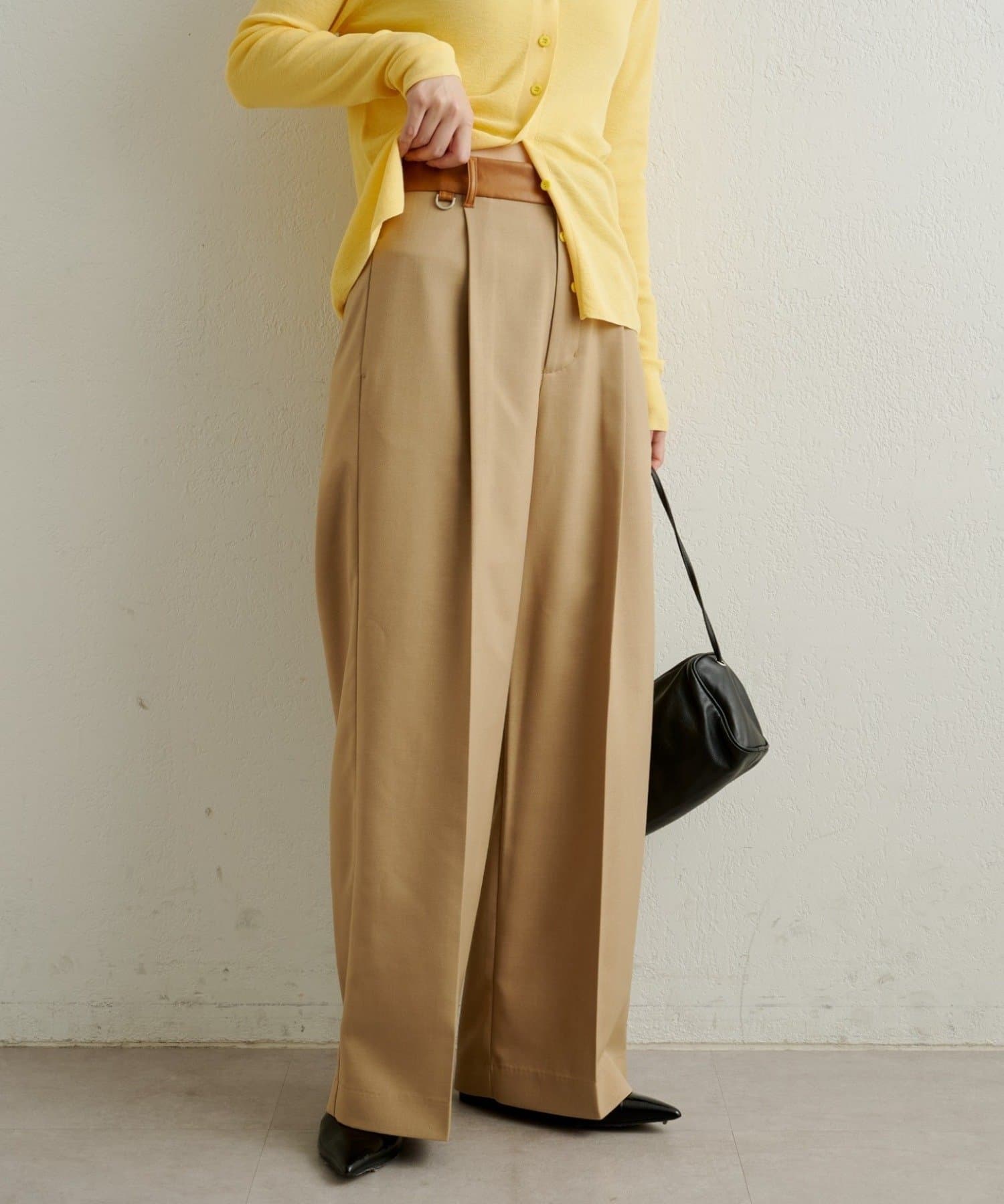 Omekashi(オメカシ) ウエストレザーパンツ