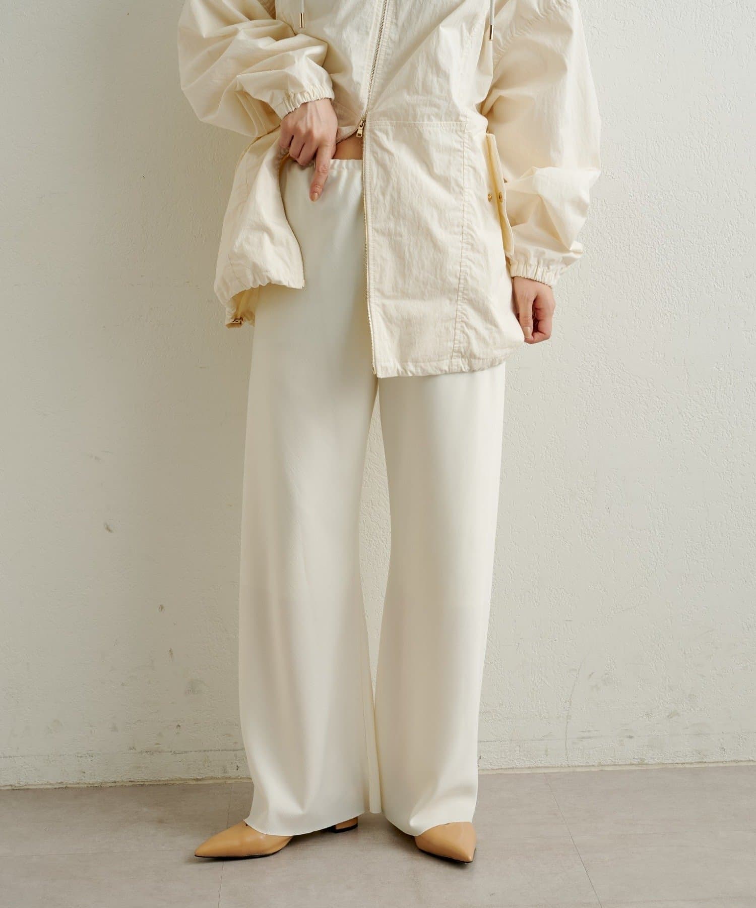 Omekashi(オメカシ) サテンバイアスイージーパンツ