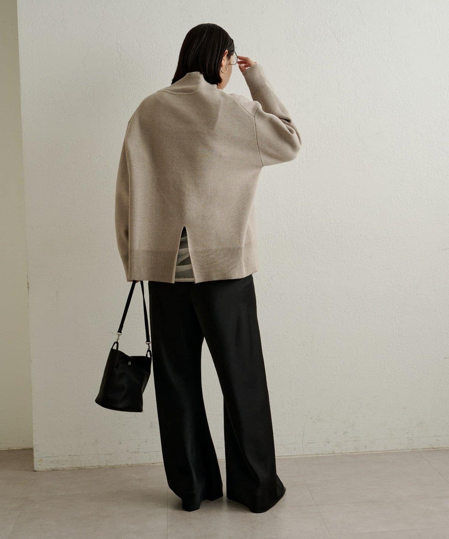 Omekashi(オメカシ) サテンバイアスイージーパンツ