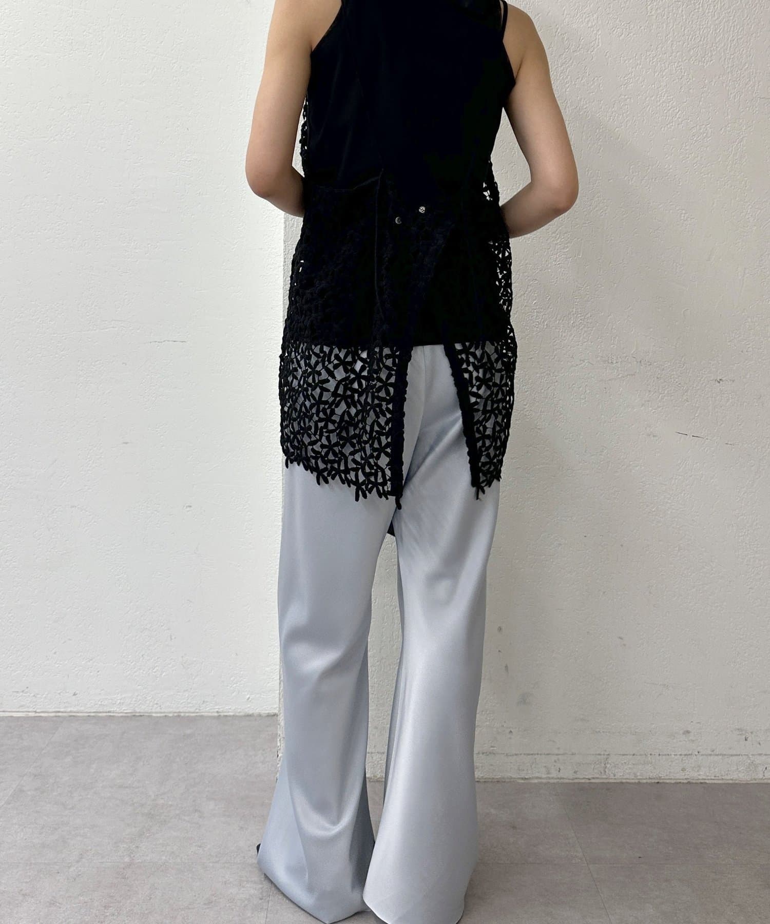 Omekashi(オメカシ) 【セットアップ着用可能◎】サテンバイアスイージーパンツ