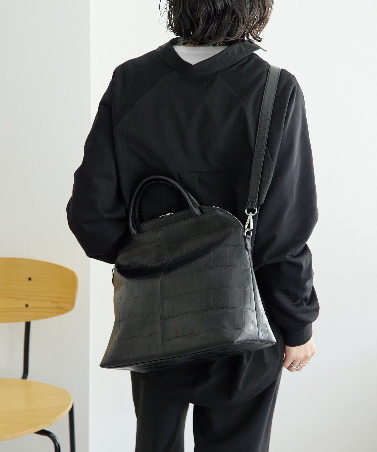 ear PAPILLONNER(イア パピヨネ) 《本革/2way/A4サイズ対応》ダブルポケットボストンバッグL