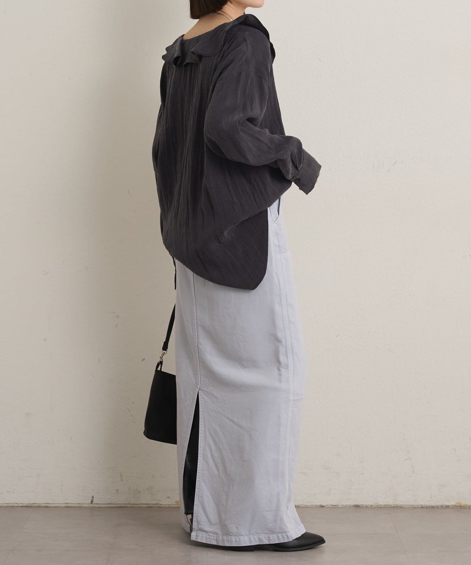 Omekashi(オメカシ) フリルカラーシャツ