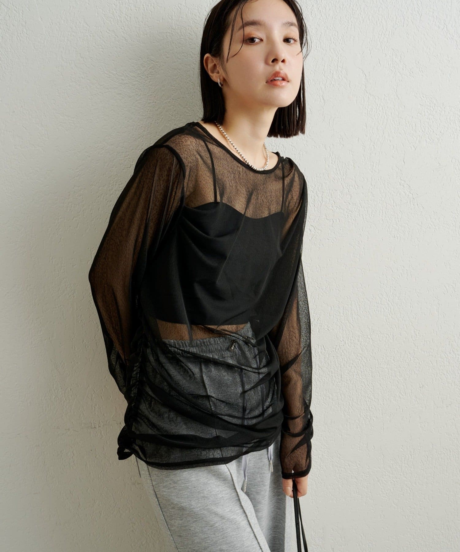 Omekashi(オメカシ) チュールTシャツ