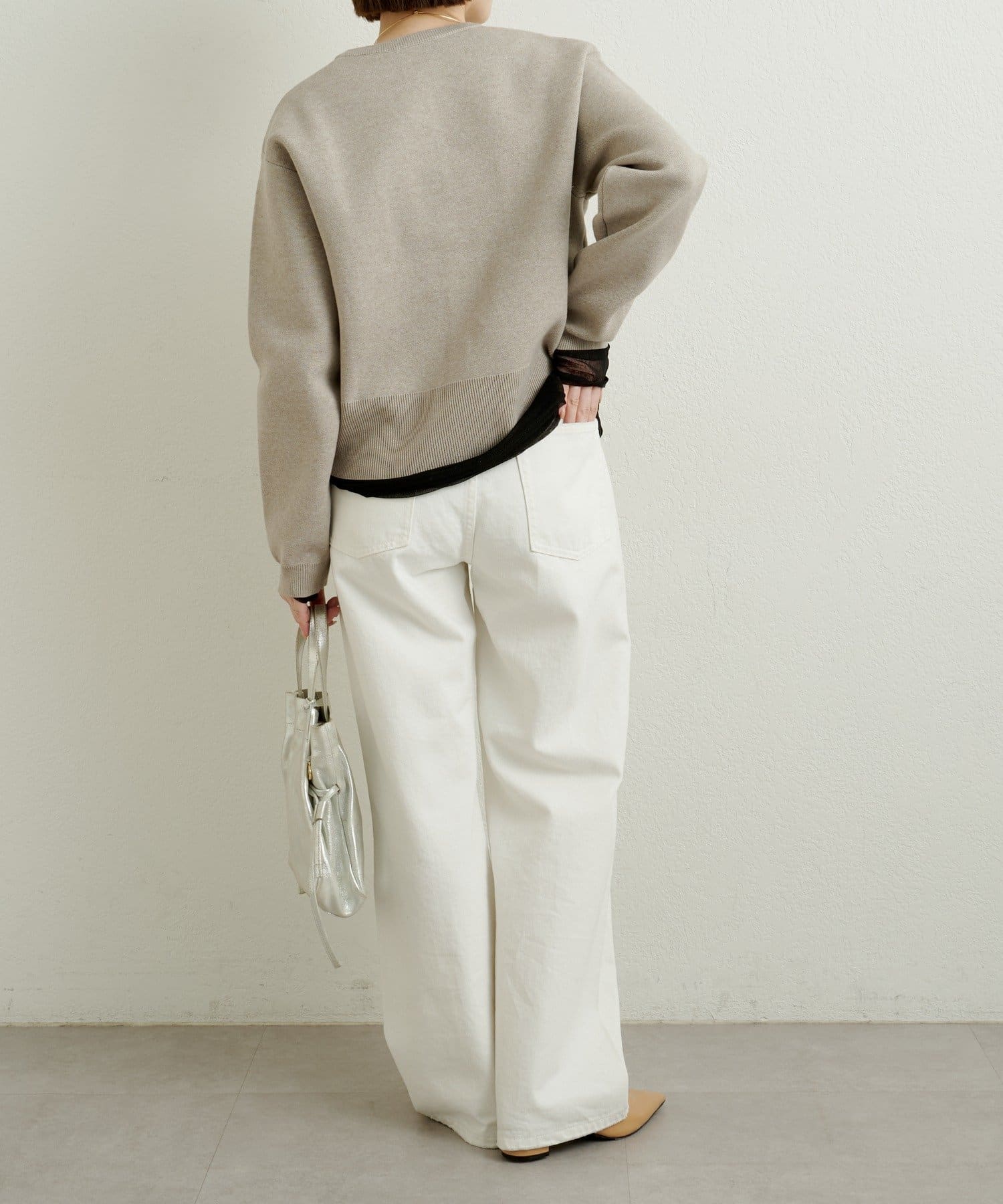 Omekashi(オメカシ) 【レイヤードにぴったり◎】チュールTシャツ