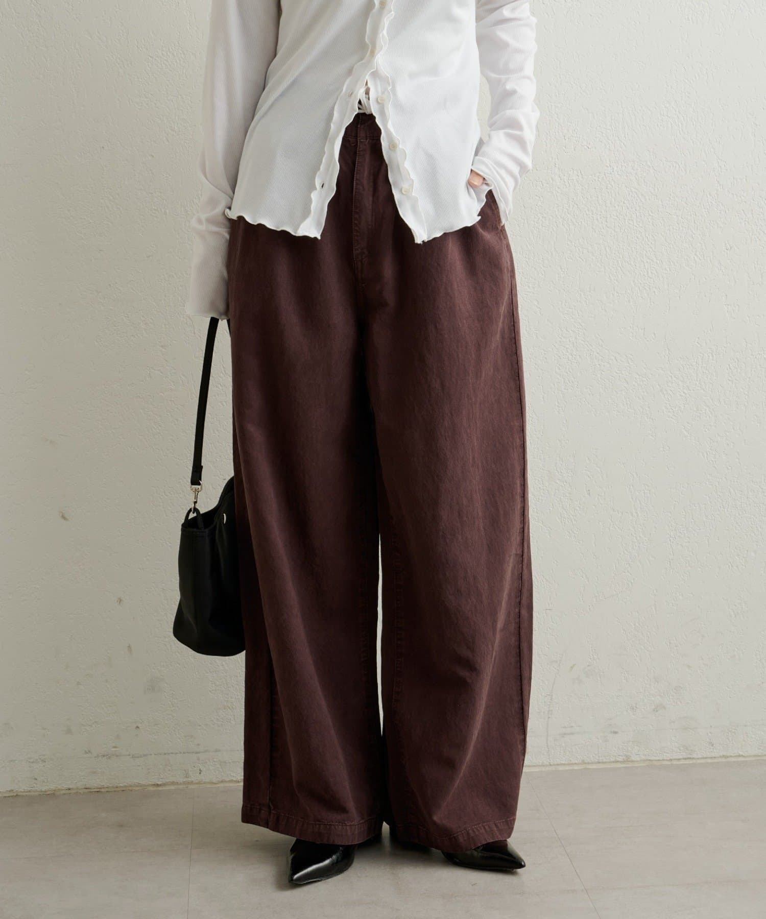 Omekashi(オメカシ) 【セットアップ着用可能◎】ピグメントライクイージーパンツ