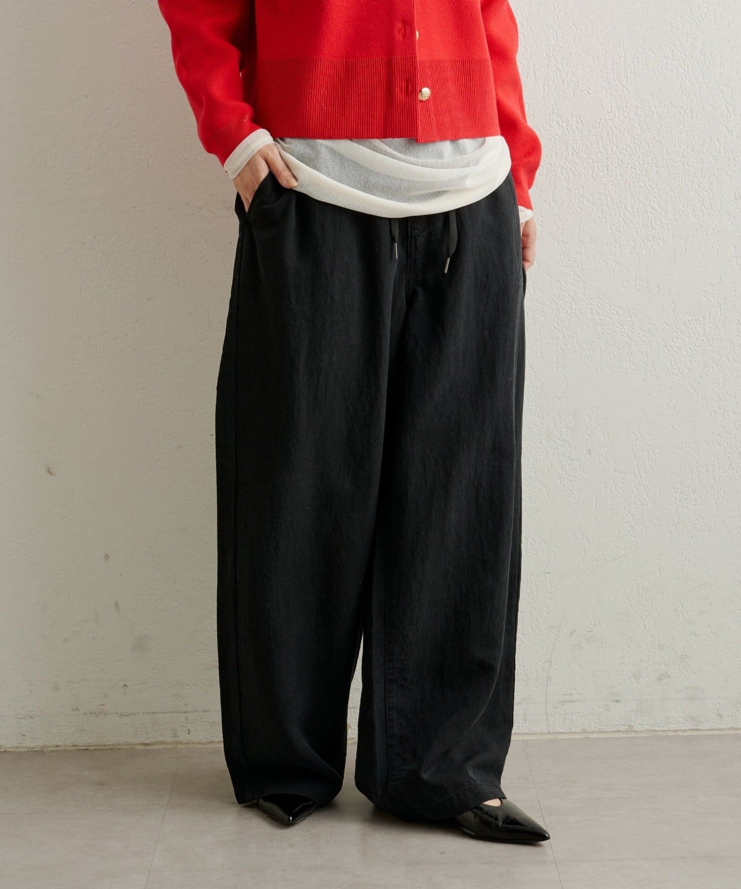 Omekashi(オメカシ) 【セットアップ着用可能◎】ピグメントライクイージーパンツ