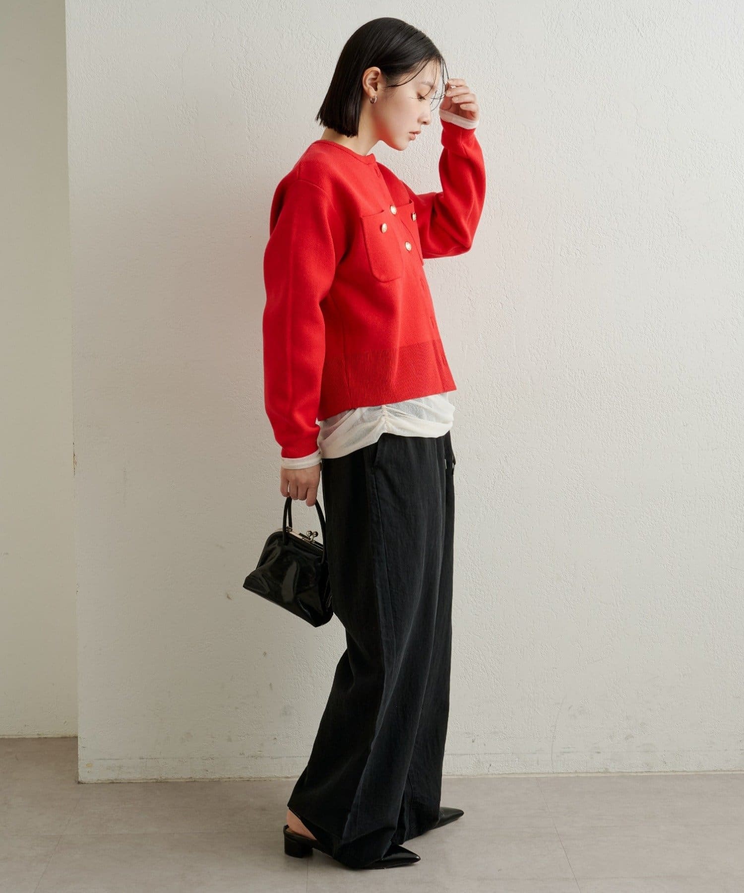 Omekashi(オメカシ) 【セットアップ着用可能◎】ピグメントライクイージーパンツ