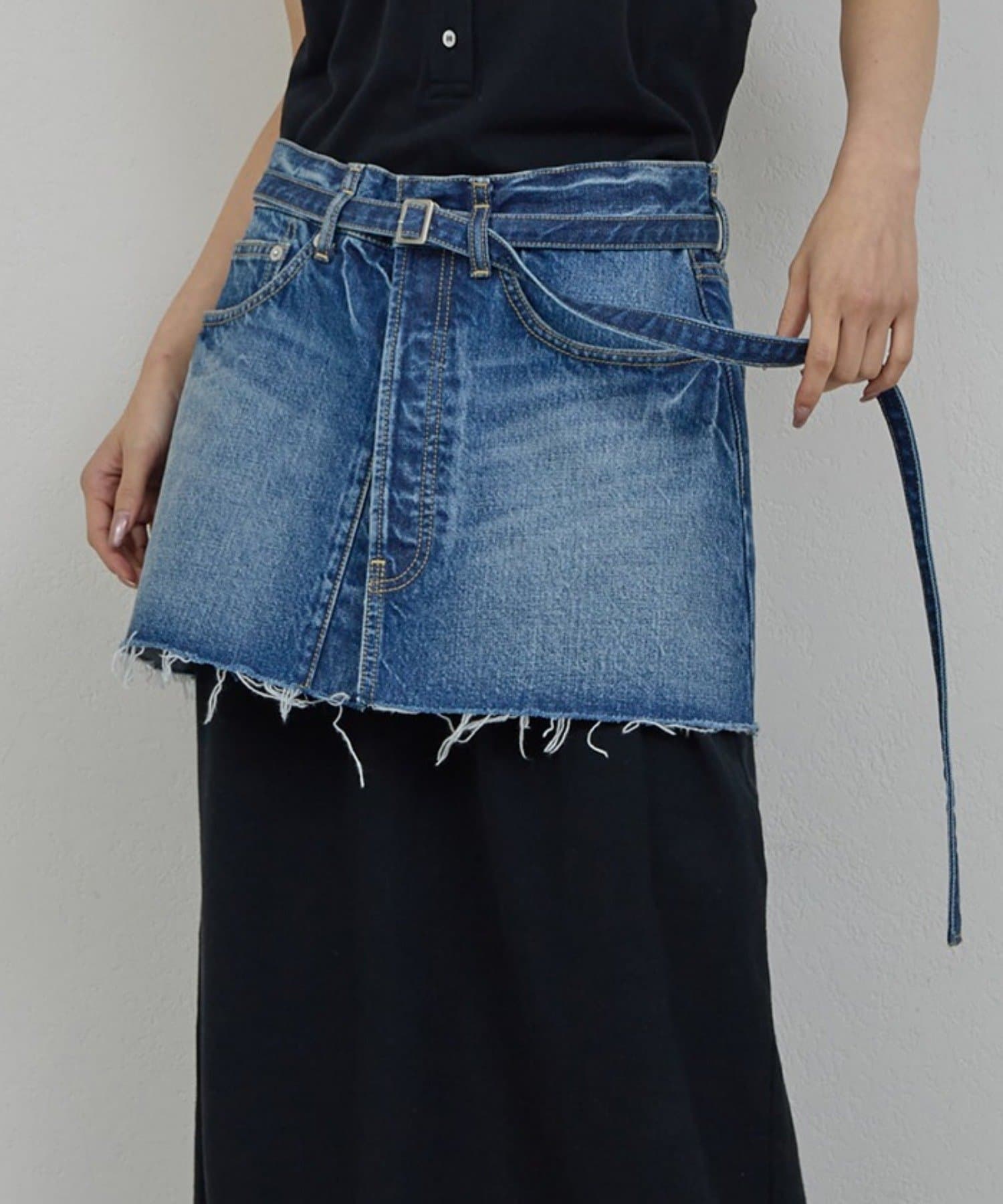 GALLARDAGALANTE(ガリャルダガランテ) 【PEAS】デニムミニスカート