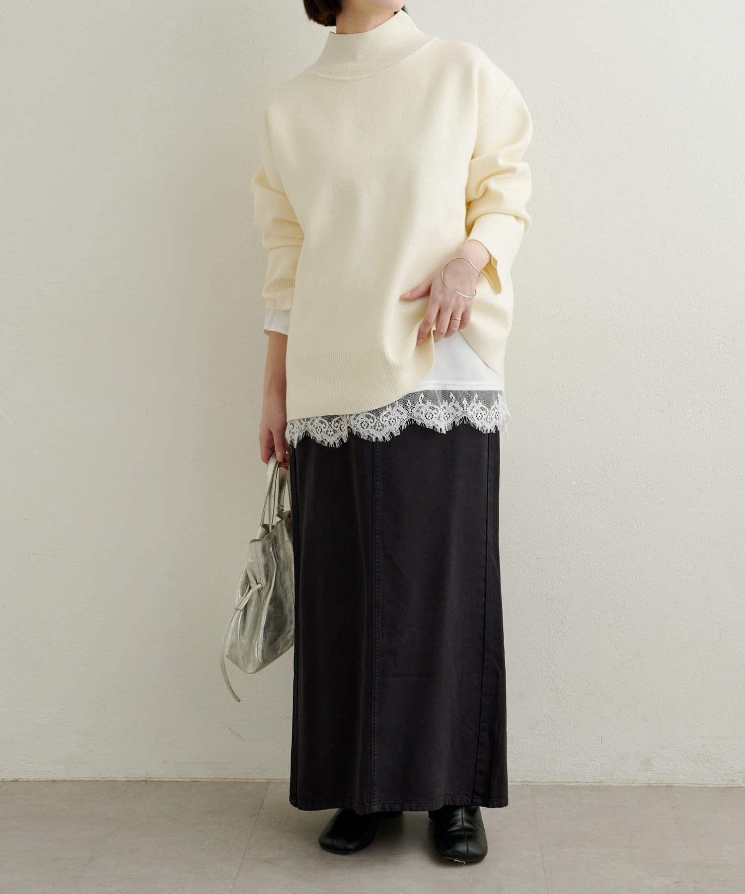 Omekashi(オメカシ) 【セットアップ着用可能◎】セルロースソフトナロースカート