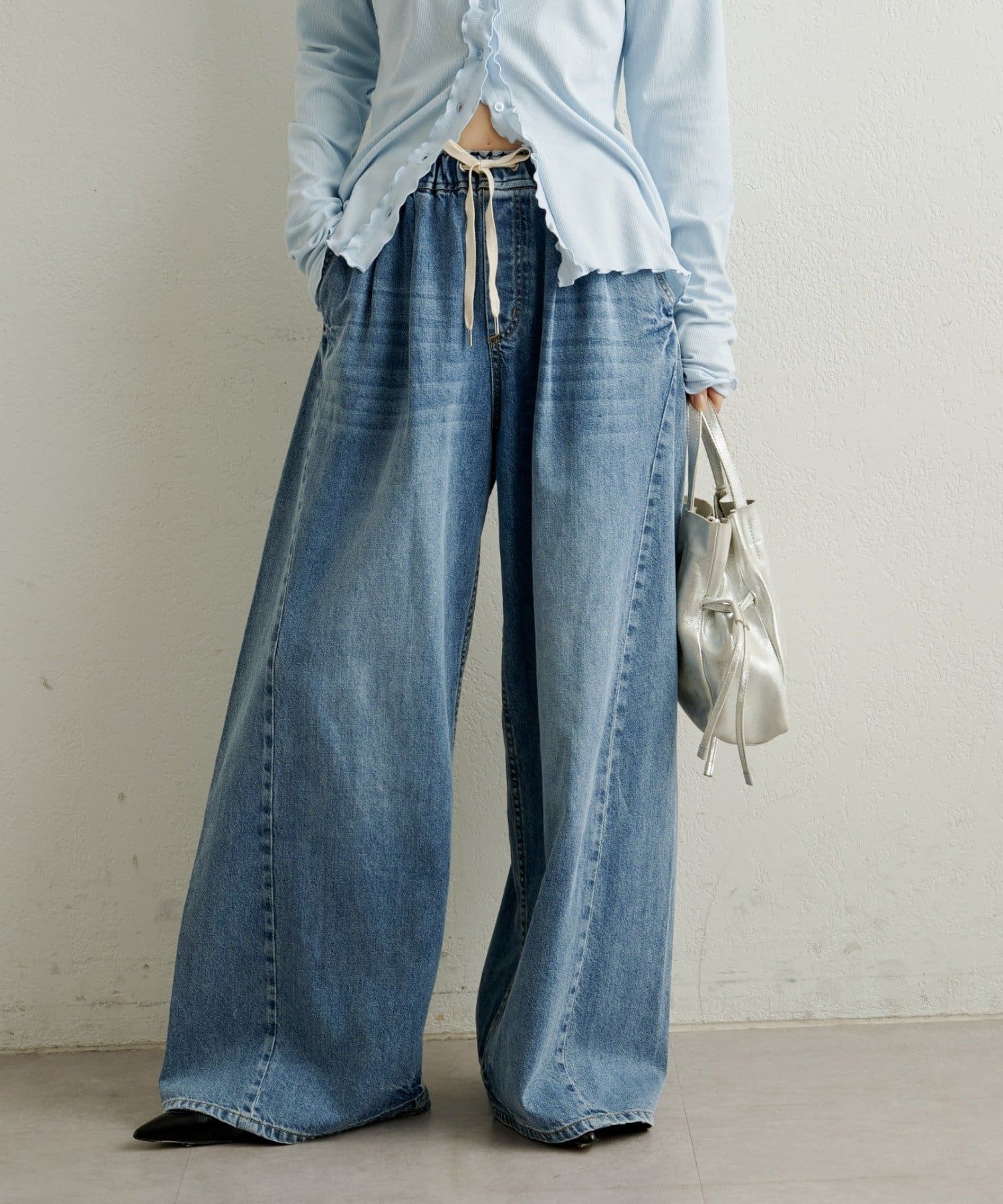 Omekashi(オメカシ) デニムイージーパンツ