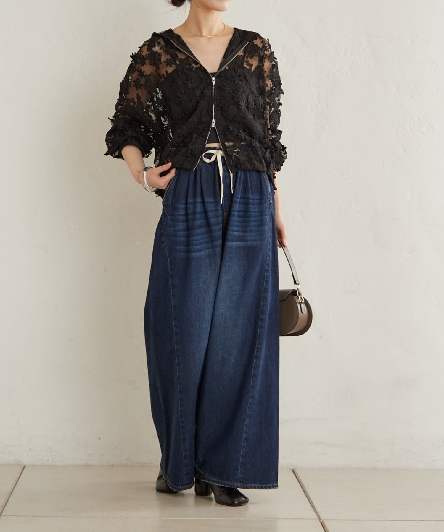 Omekashi(オメカシ) デニムイージーパンツ