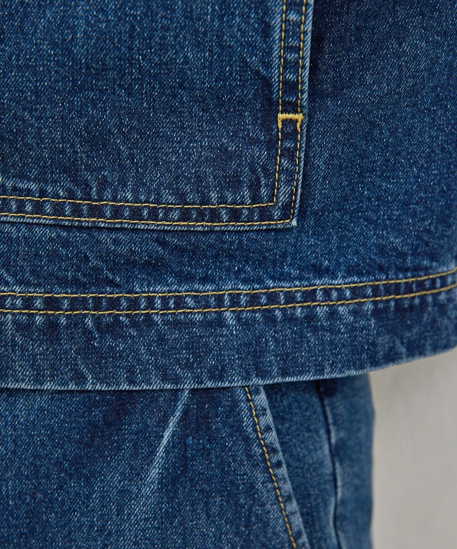 GALLARDAGALANTE(ガリャルダガランテ) 【PEAS】【セットアップ対応】デニムハーフスリーブシャツ