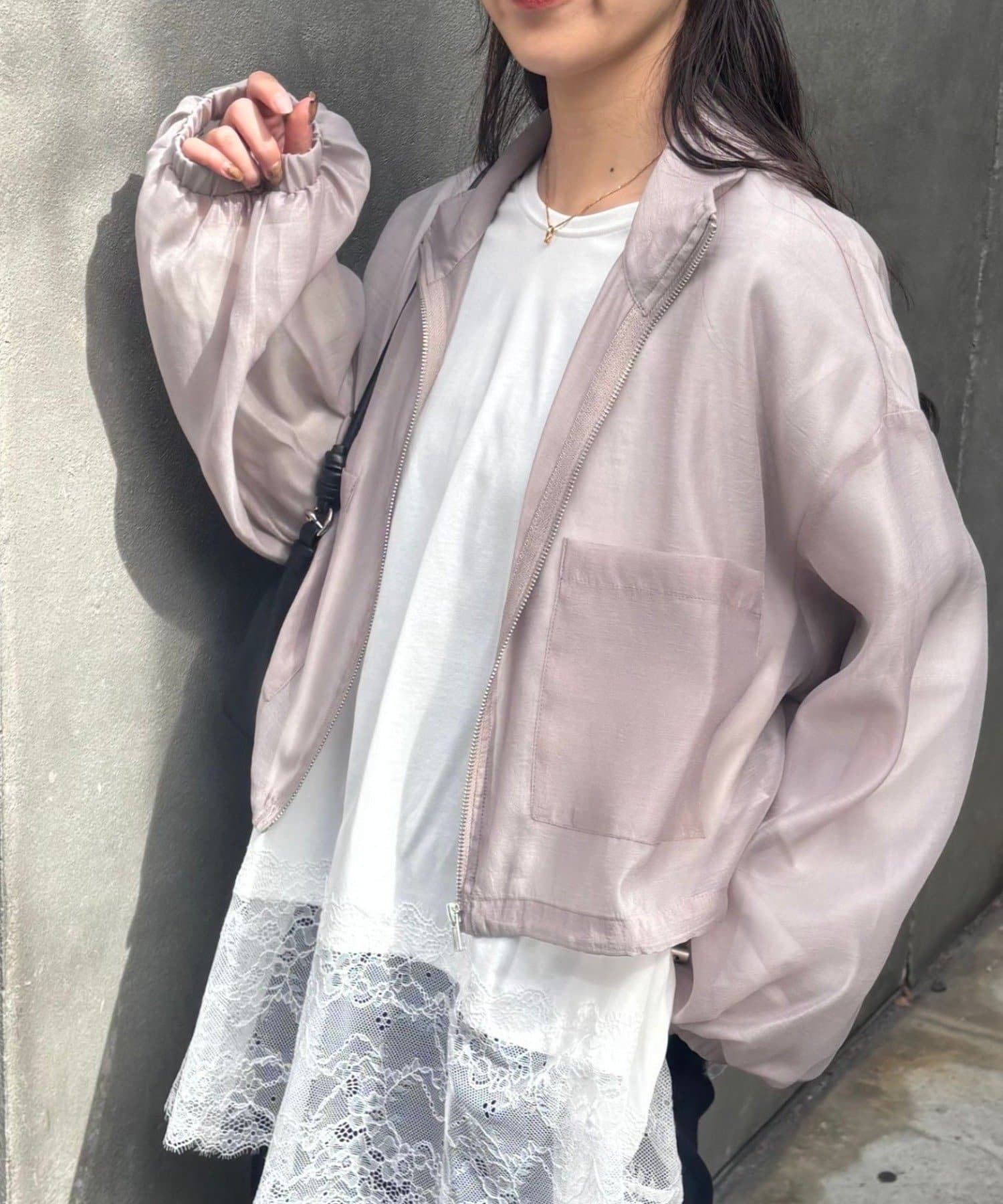 COLONY 2139(コロニー トゥーワンスリーナイン) シアーエステルボイルスタンドショートブルゾン