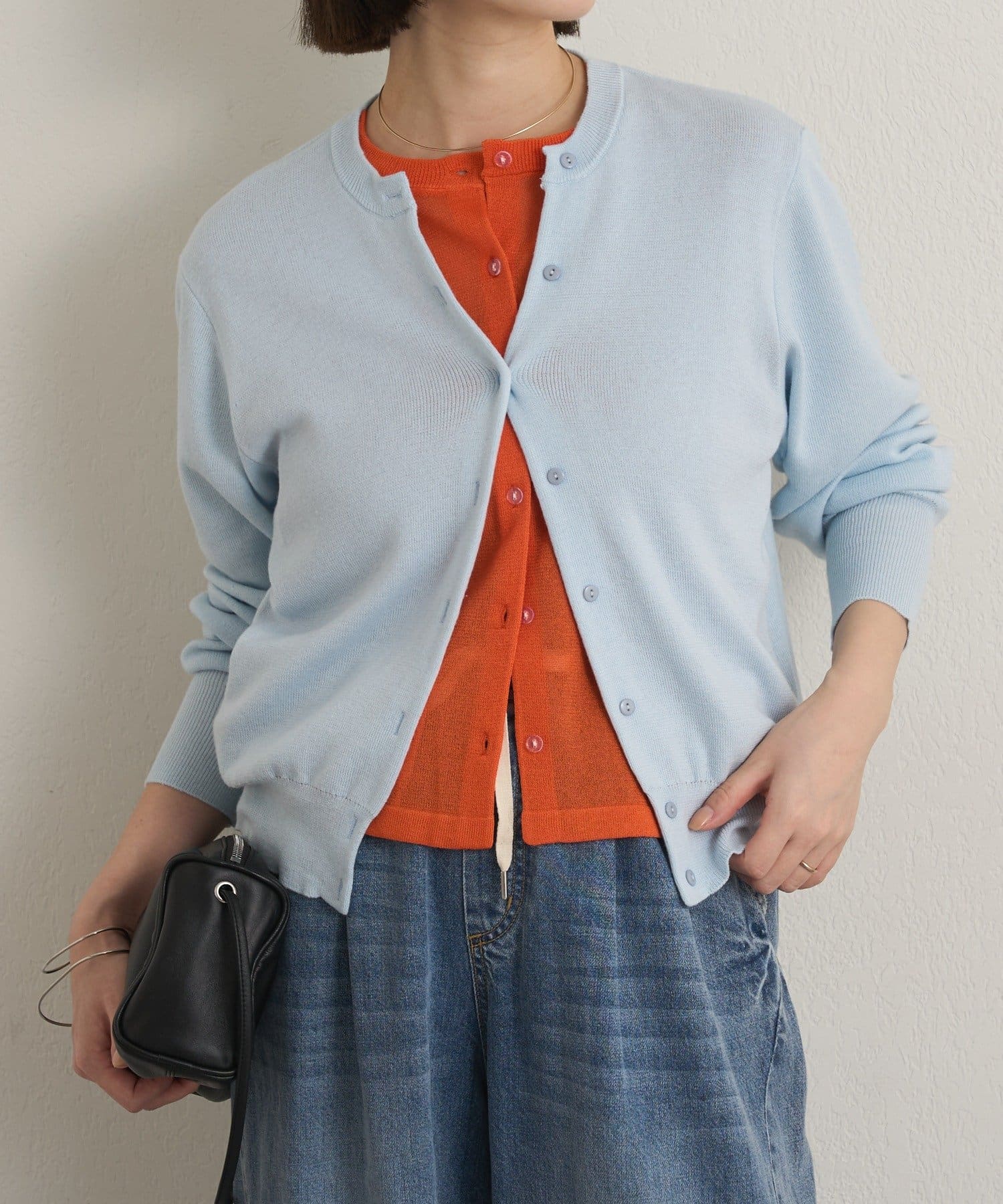 Omekashi(オメカシ) レイヤードニットカーディガン