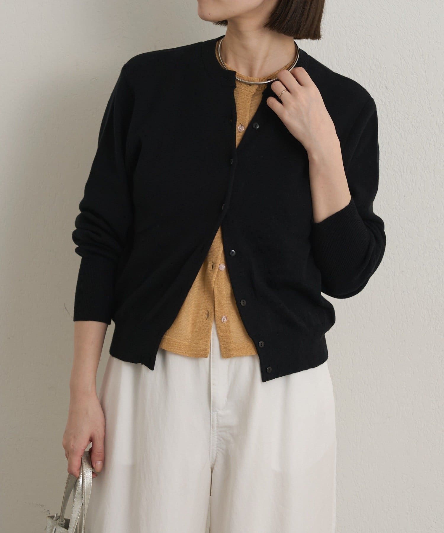 Omekashi(オメカシ) レイヤードニットカーディガン