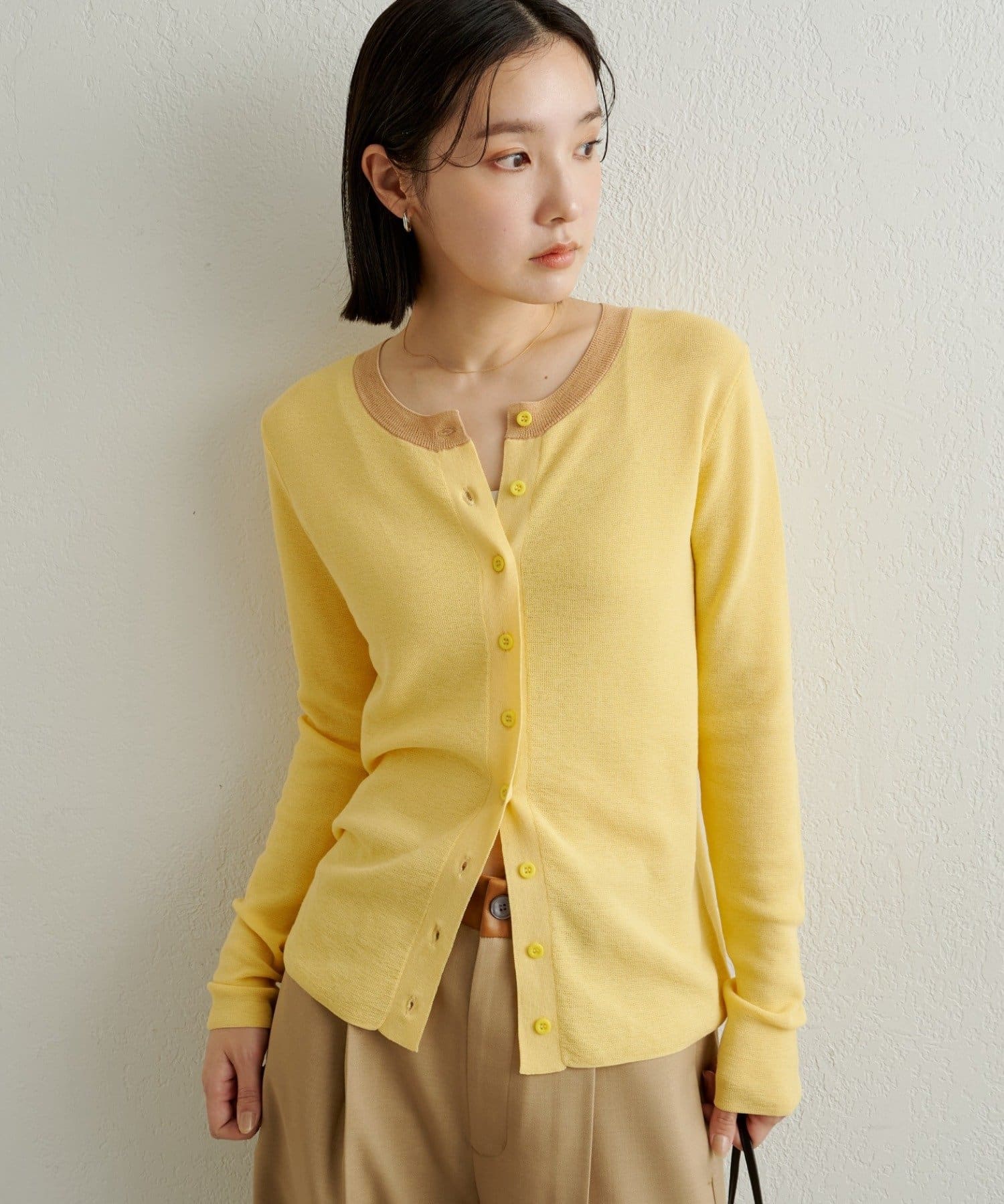 Omekashi(オメカシ) シアーニットカーディガン