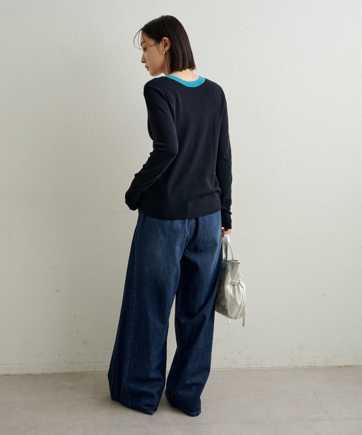 Omekashi(オメカシ) シアーニットカーディガン