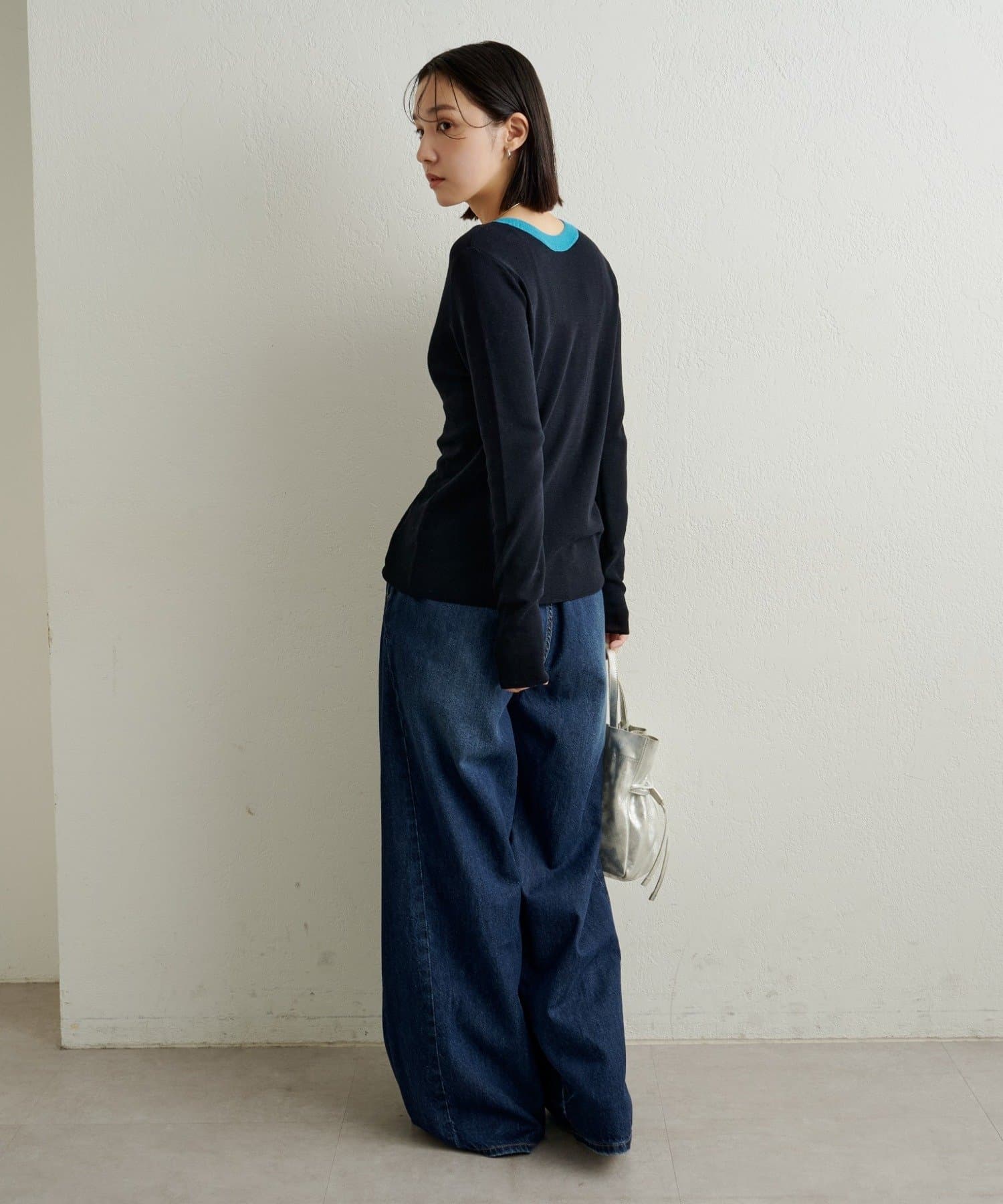 Omekashi(オメカシ) シアーニットカーディガン