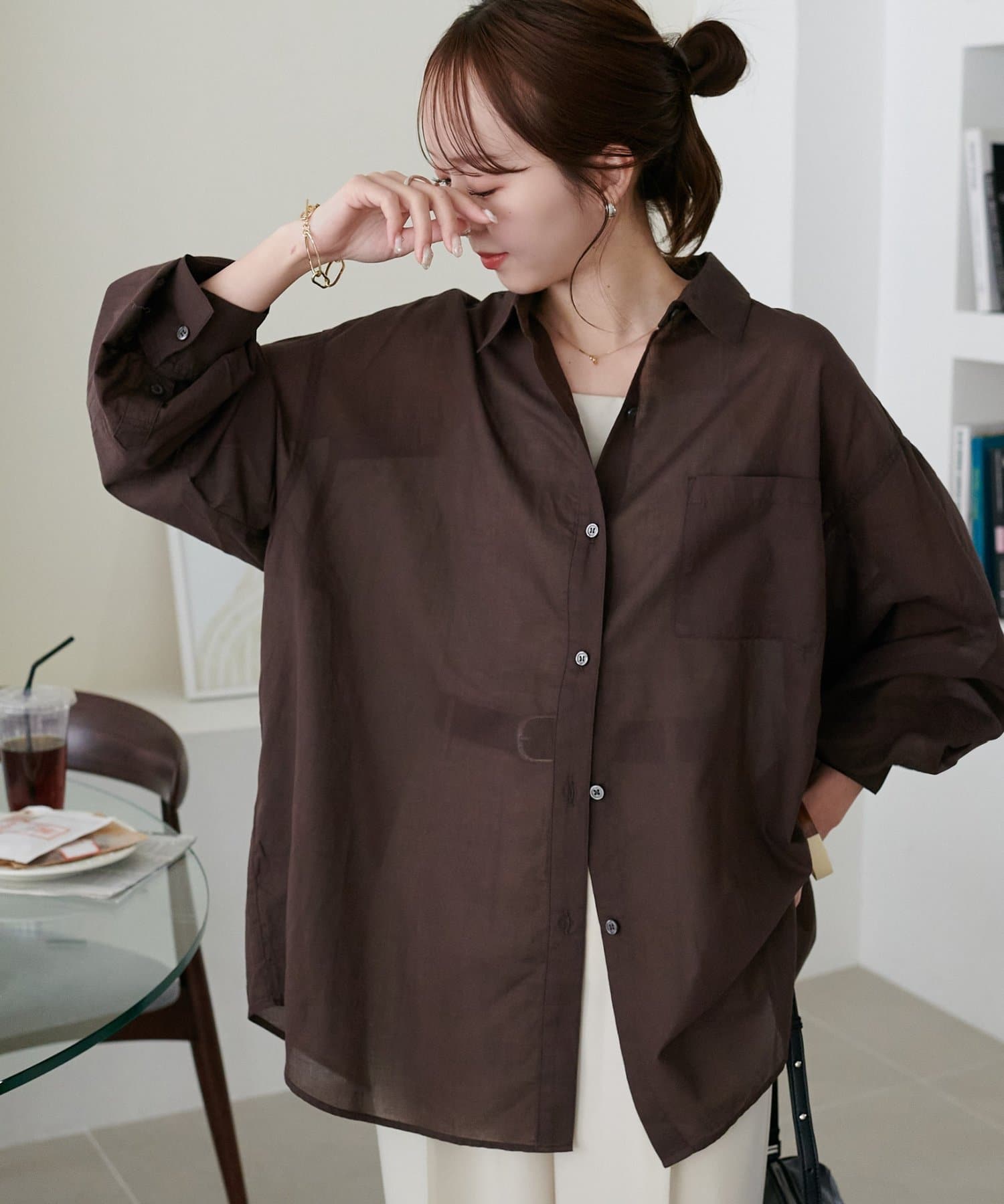 DISCOAT(ディスコート) 【SS先行予約】コットンシアーレギュラーシャツ