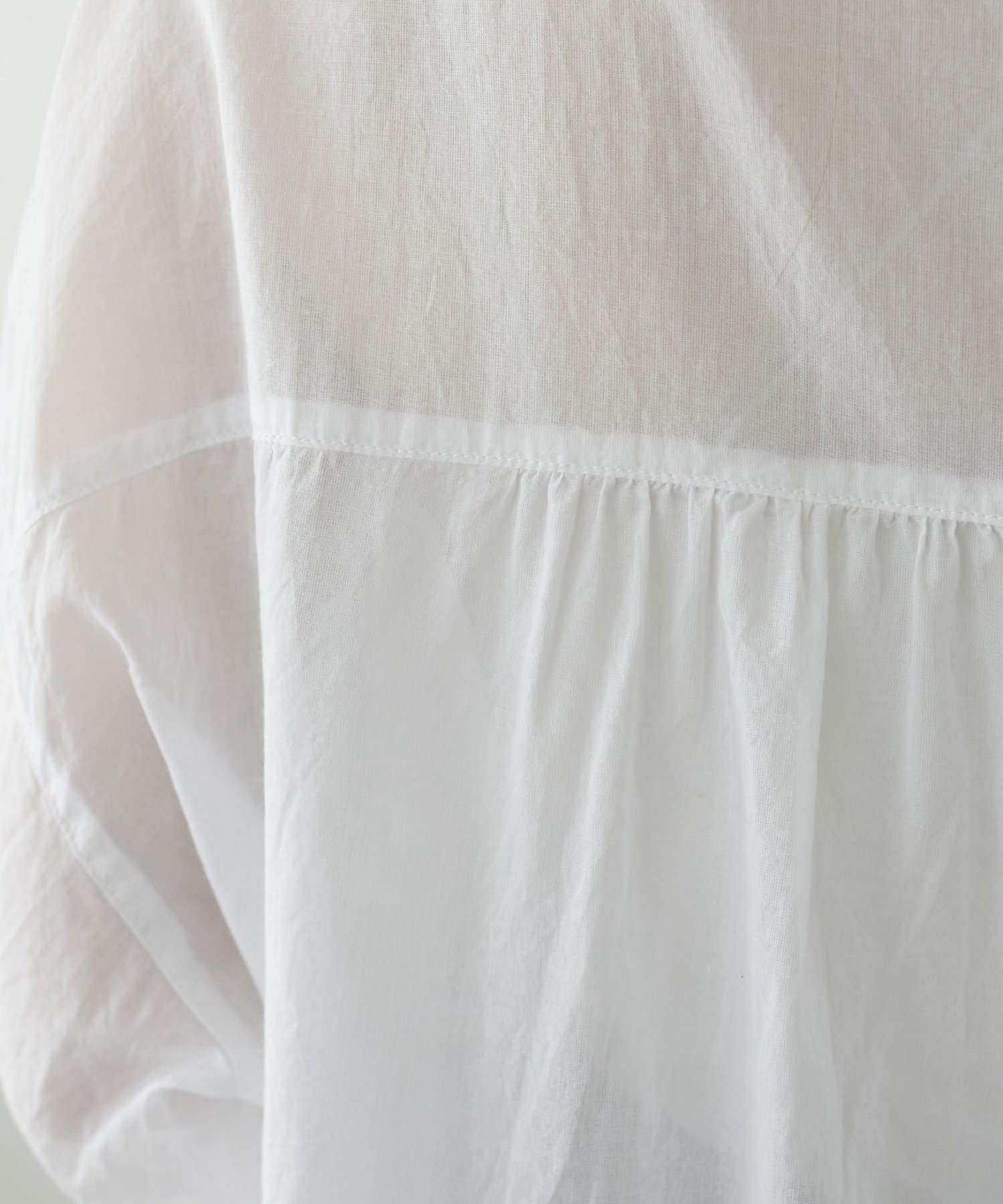 DISCOAT(ディスコート) 【WEB限定】コットンシアーバンドカラーシャツ