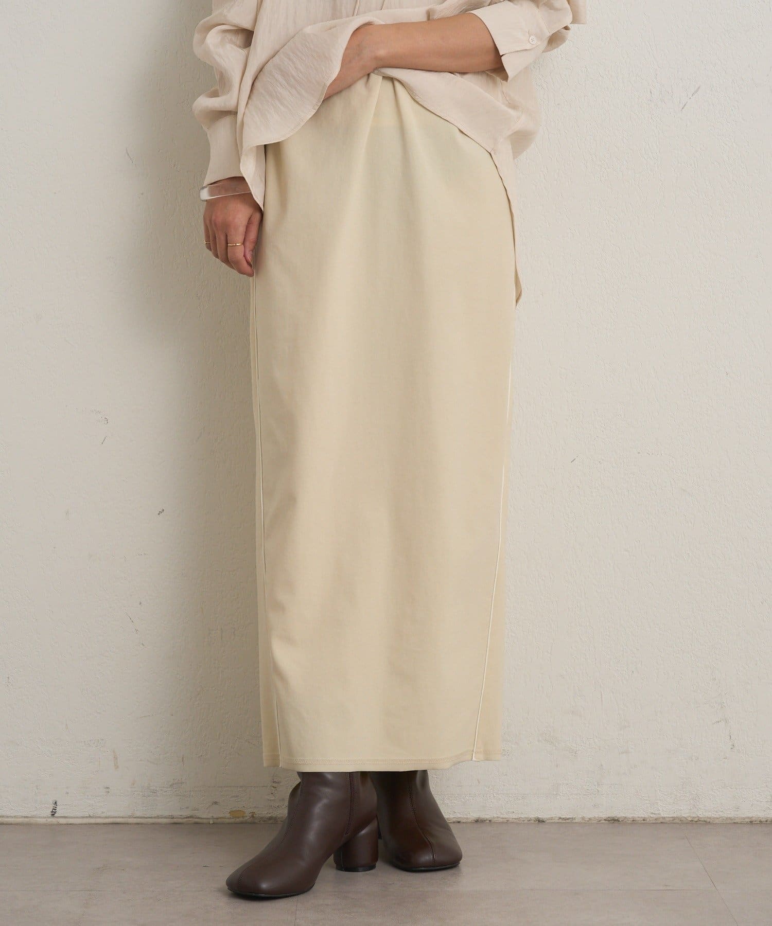 Omekashi(オメカシ) トリコットリブIラインスカート